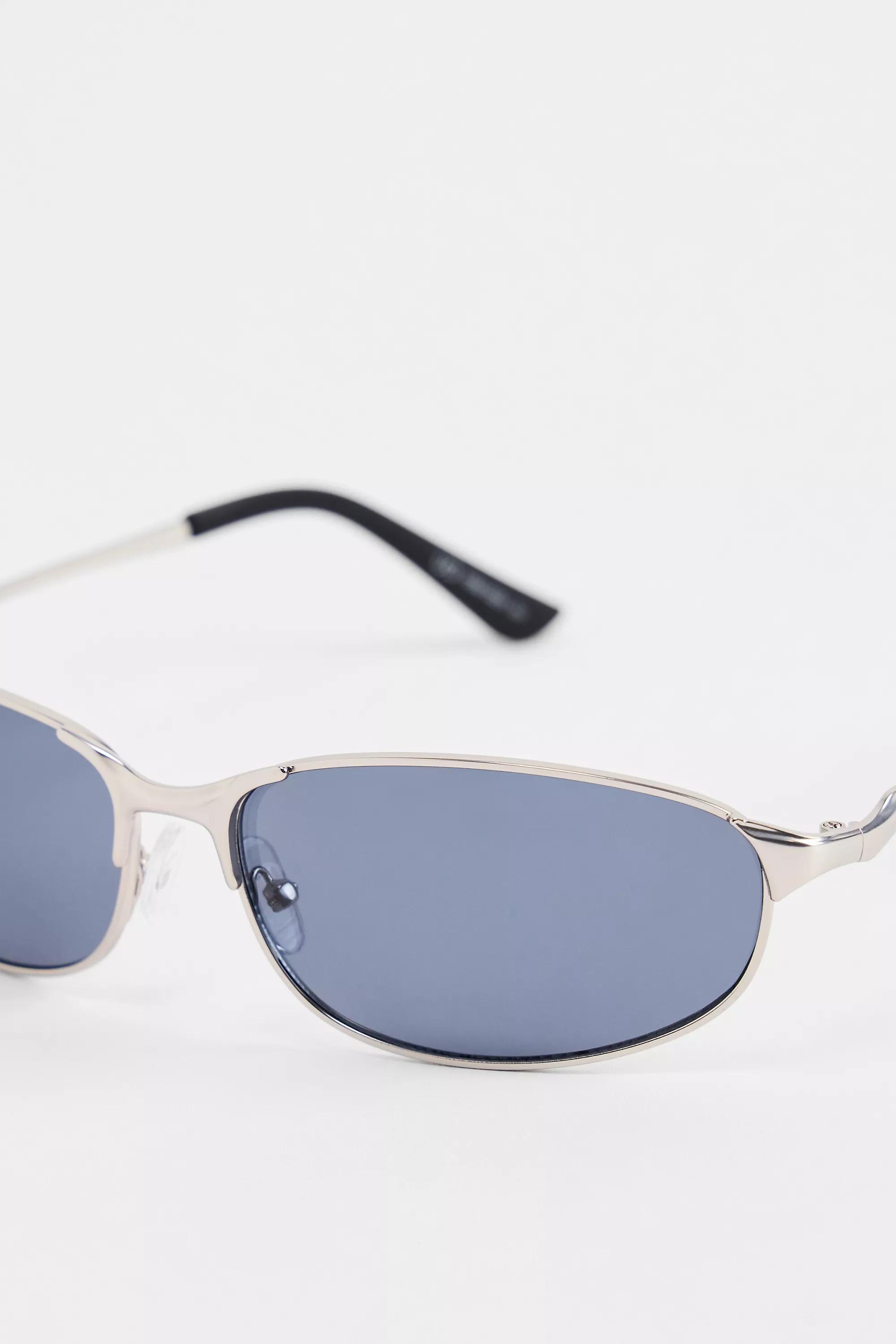 Silver Uo Wire Frame Sunglasses, SLVR, large image number 3