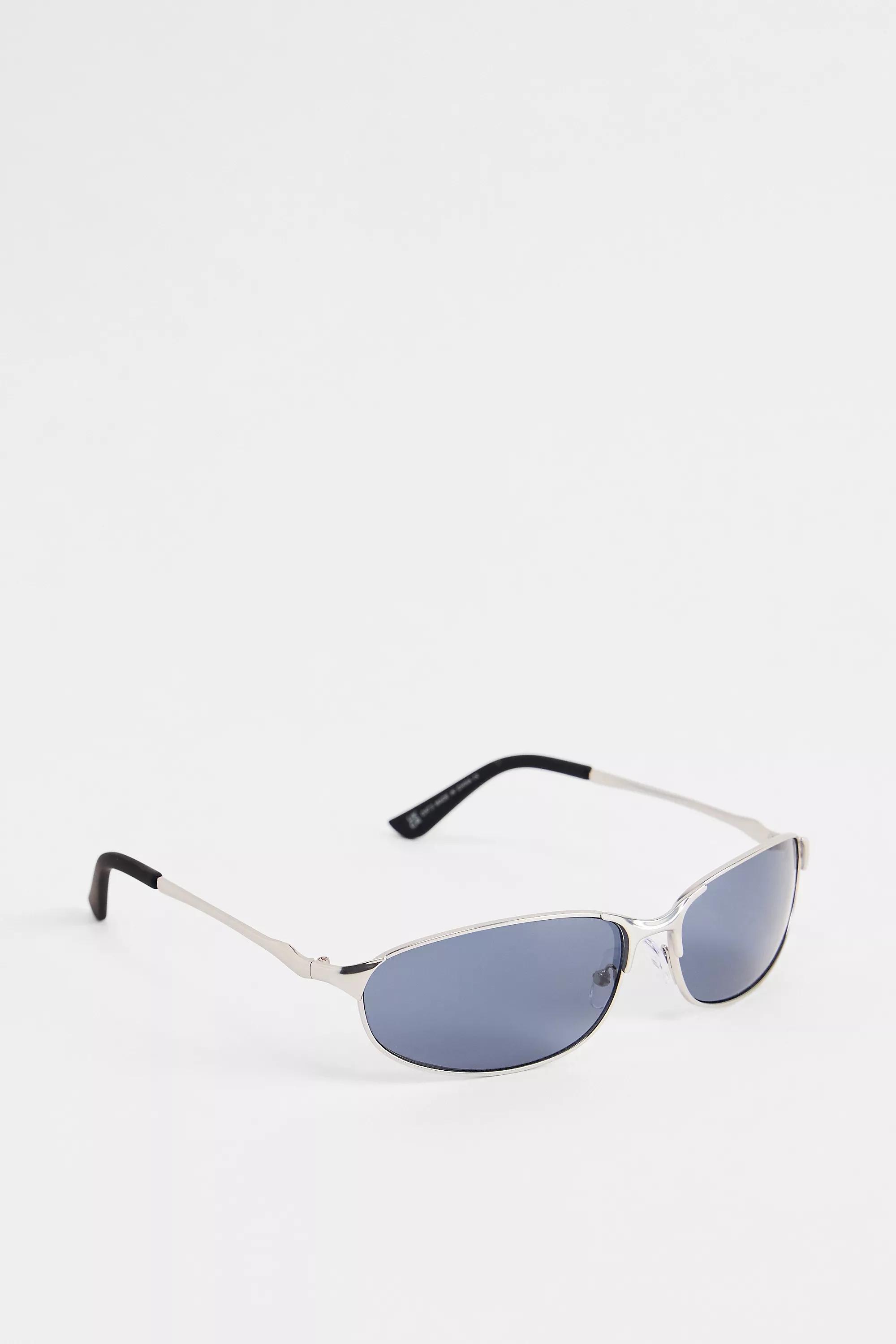 Silver Uo Wire Frame Sunglasses, SLVR, large image number 4