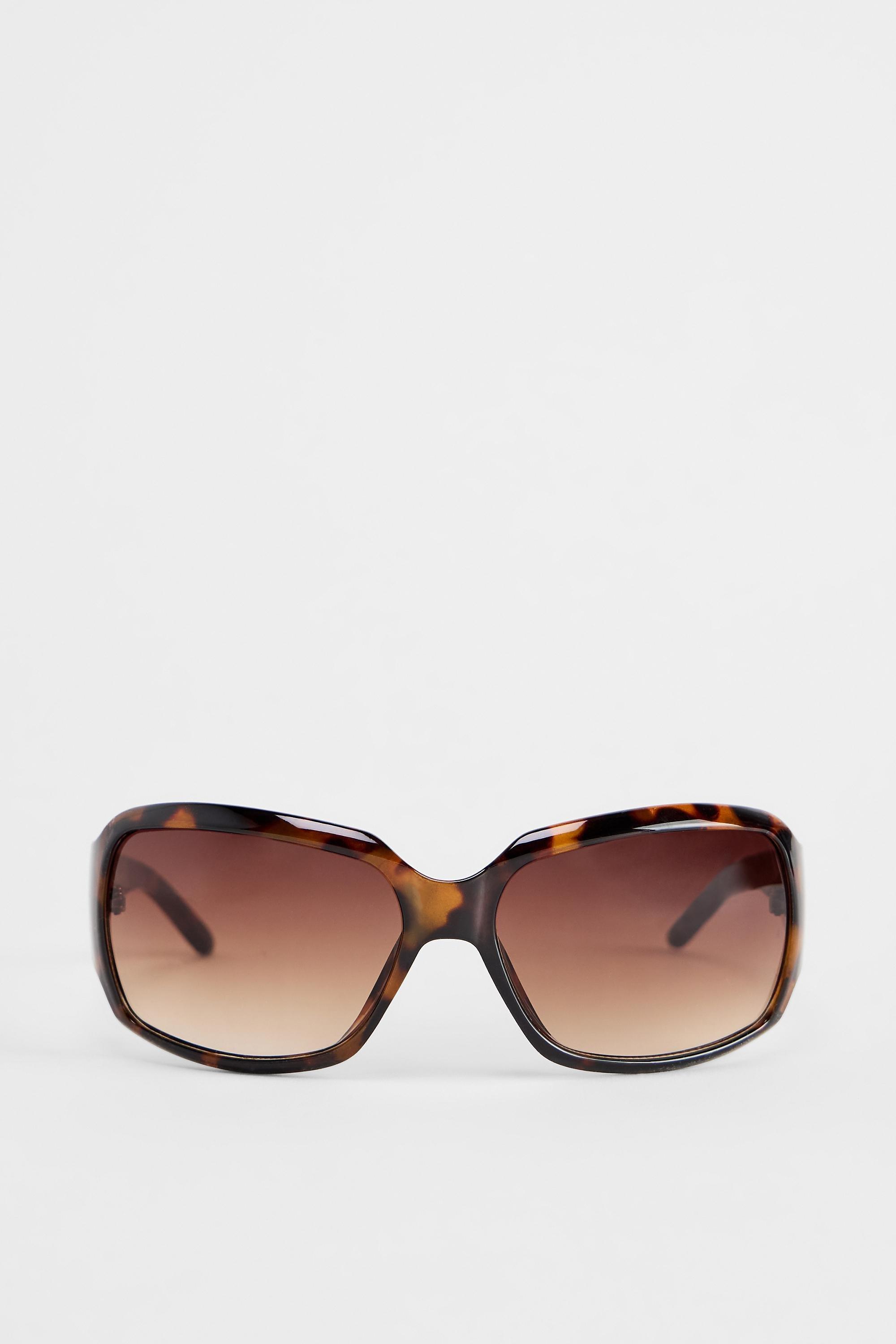 Brown Uo Vienna Oversized Wrap Sunglasses, BRN, large image number 1