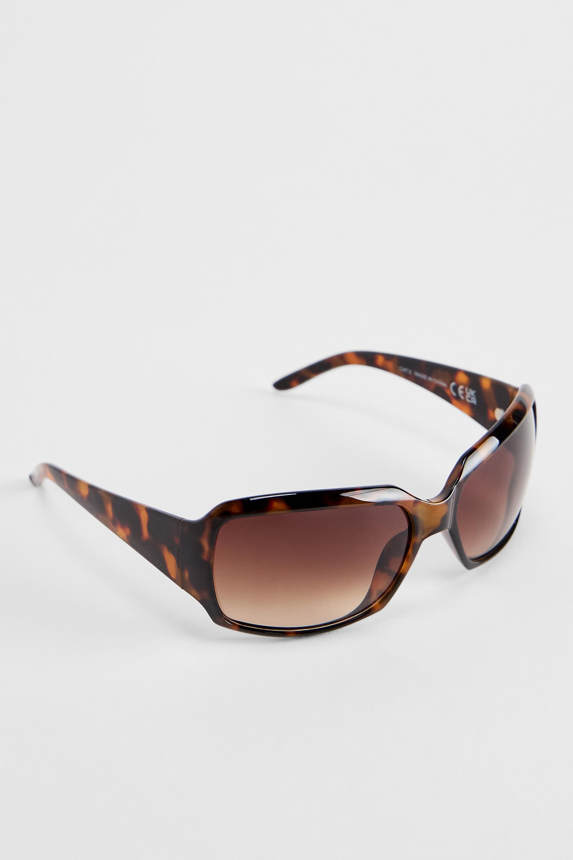 Brown Uo Vienna Oversized Wrap Sunglasses, BRN, large image number 2