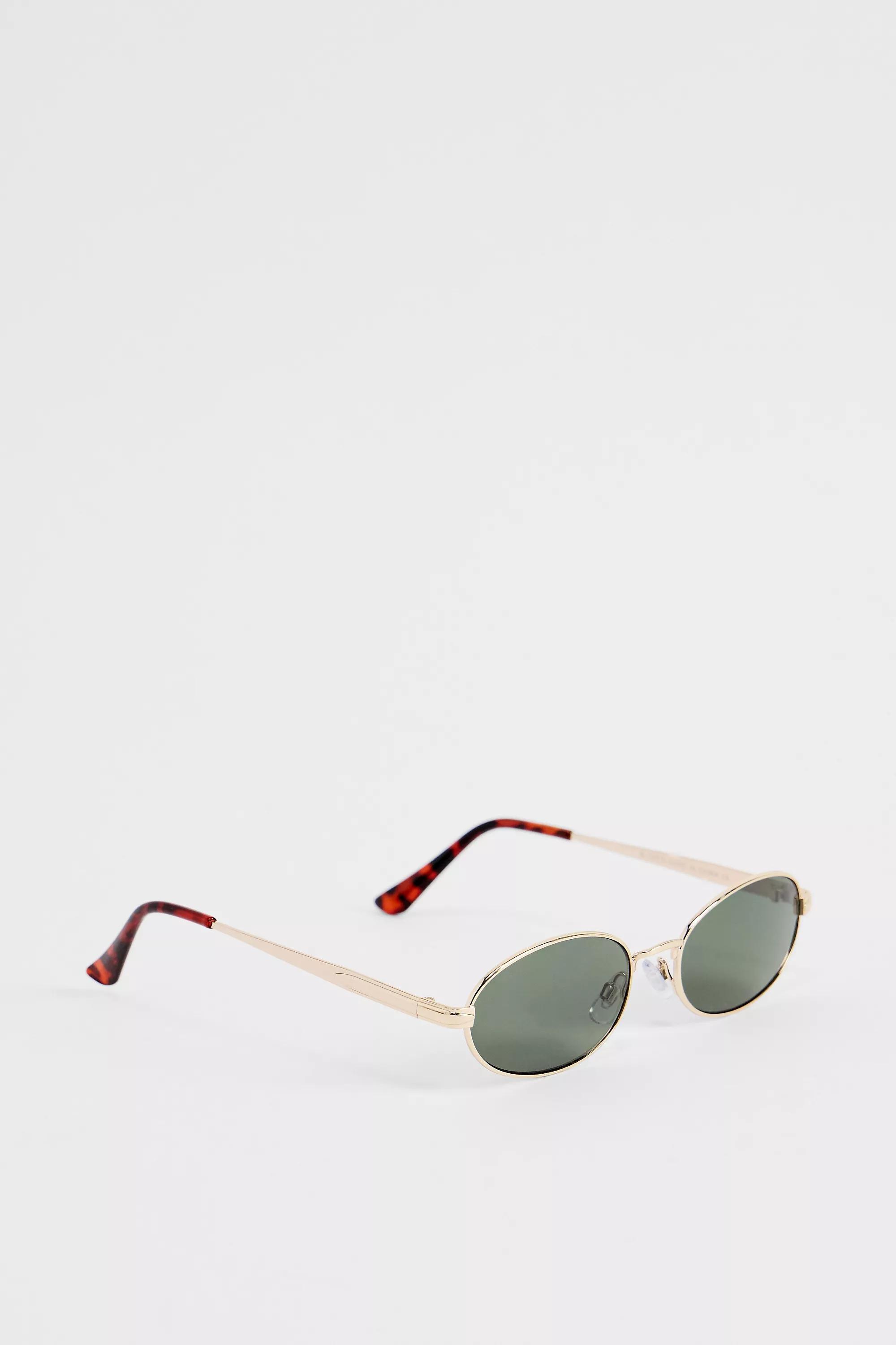 GOLD UO Sydney Cut Out Metal Sunglasses, GOLD, large image number 1