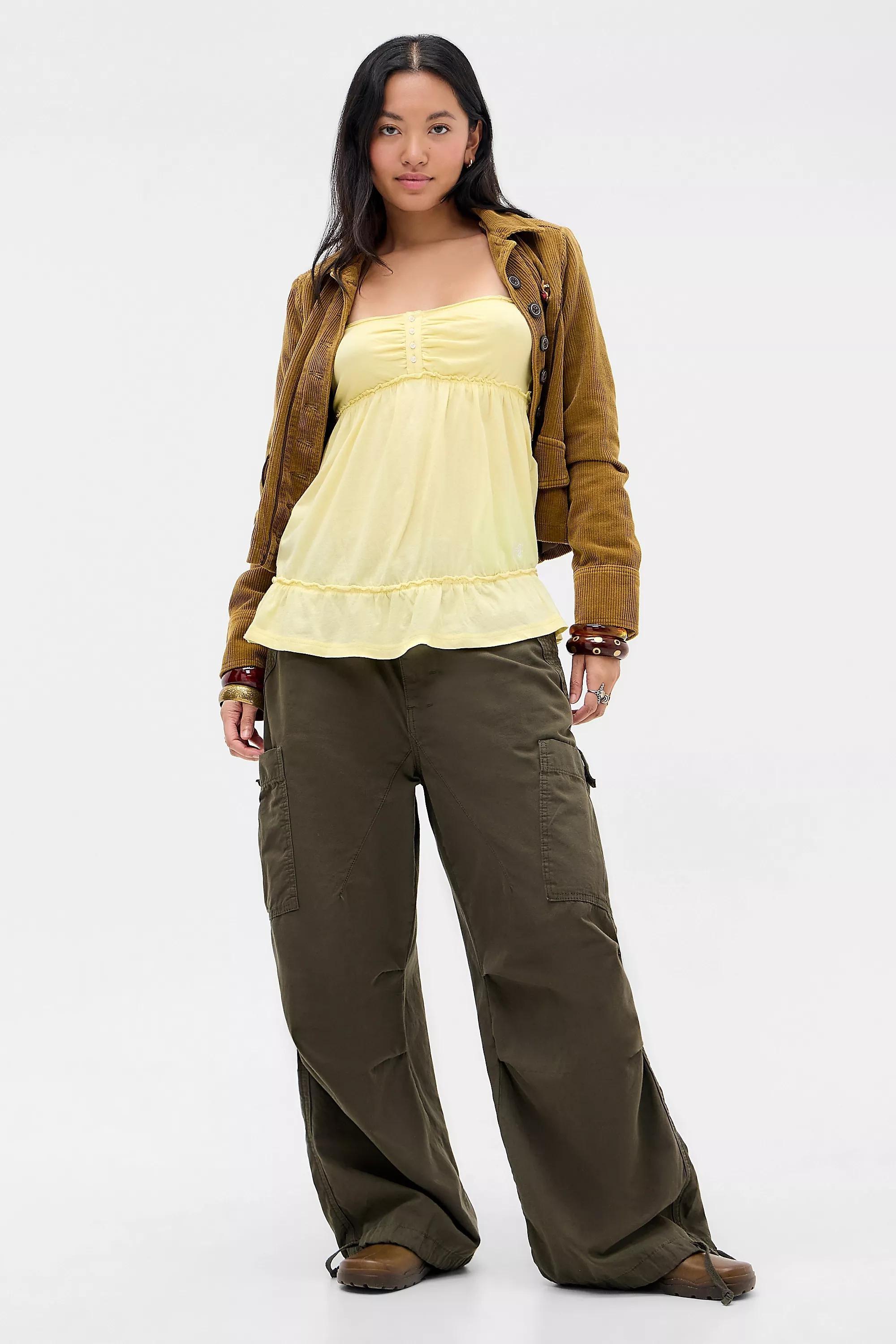 Yellow Bdg Brittney Bandeau Top, YEL, large image number 1