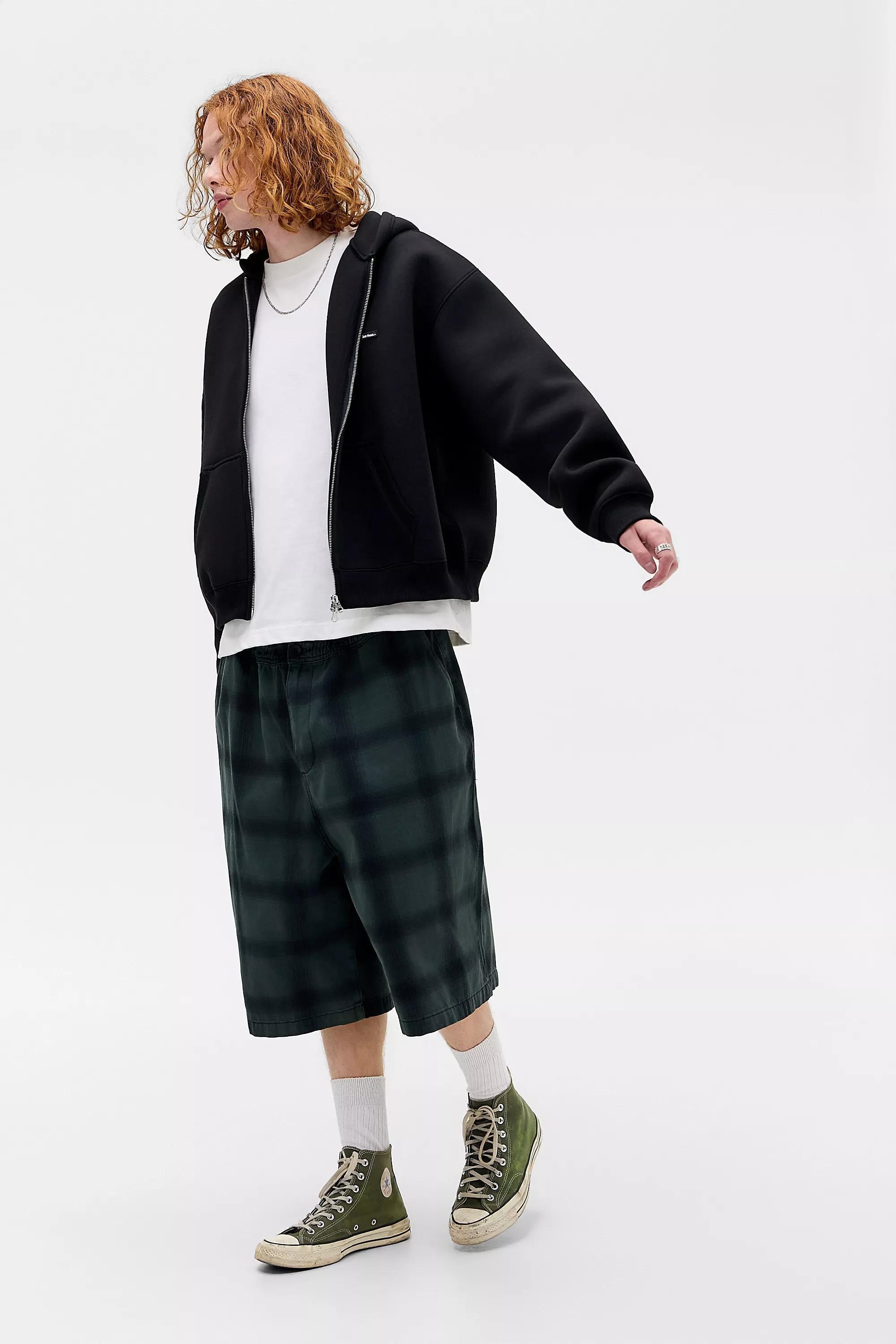 BLACK iets frans... Black Scuba Zip-Through Hoodie, BLK, large image number 2