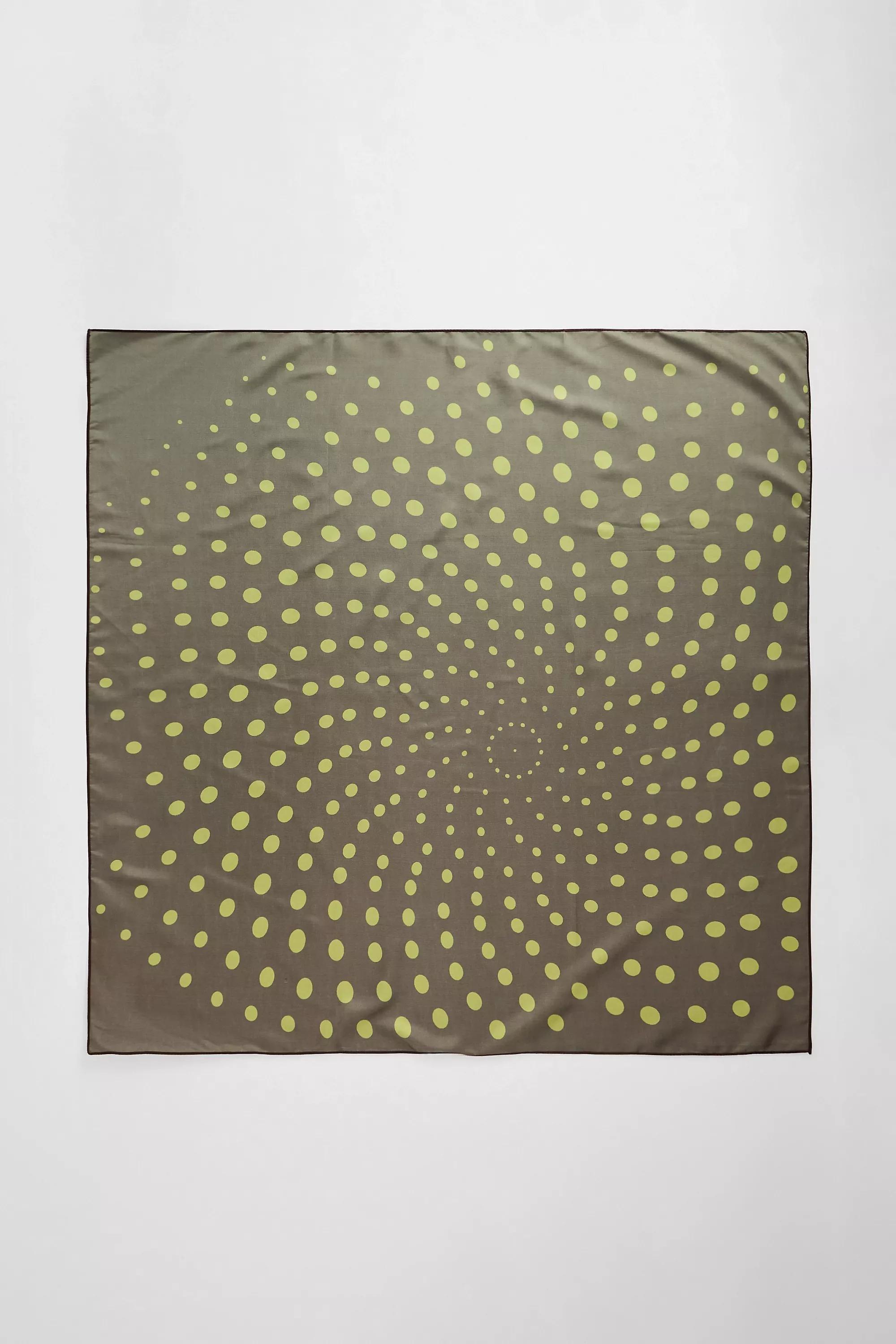 Brown Uo Silky Polka Dot Scarf, BRN, large image number 2