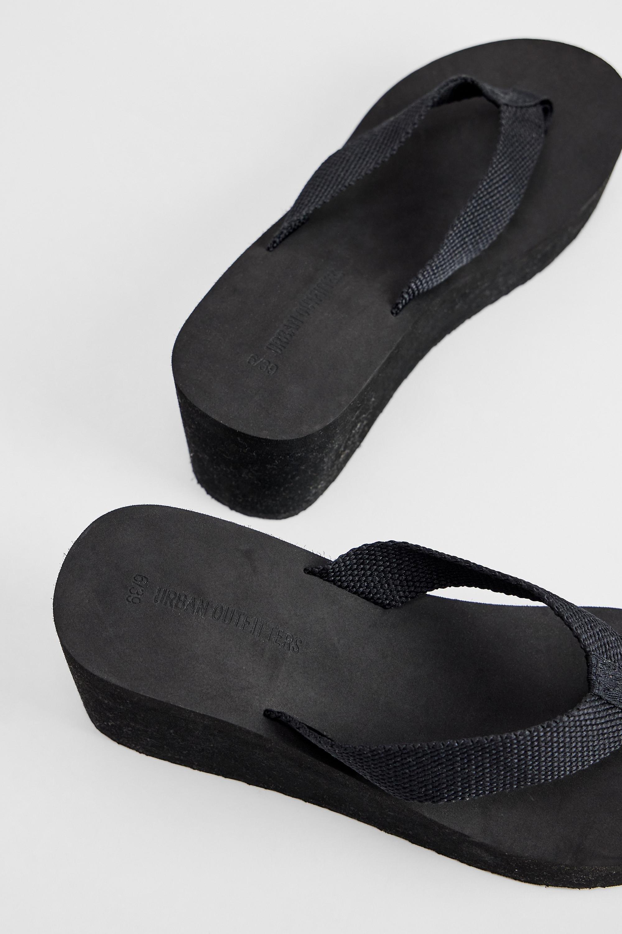 Black Uo Black Eva Wedge Sandals, BLK, large image number 5