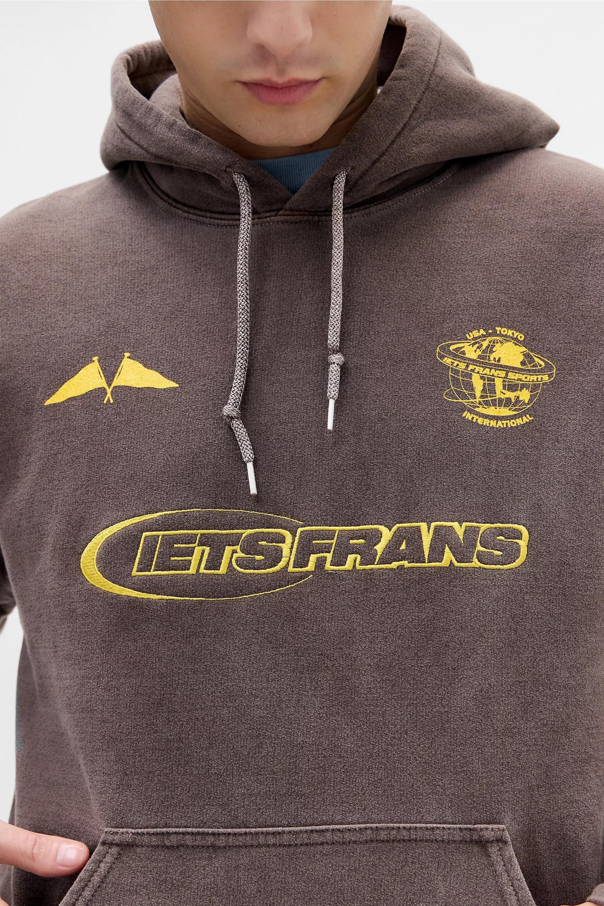 Brown Iets Frans... Brown Football Hoodie, BRN, medium