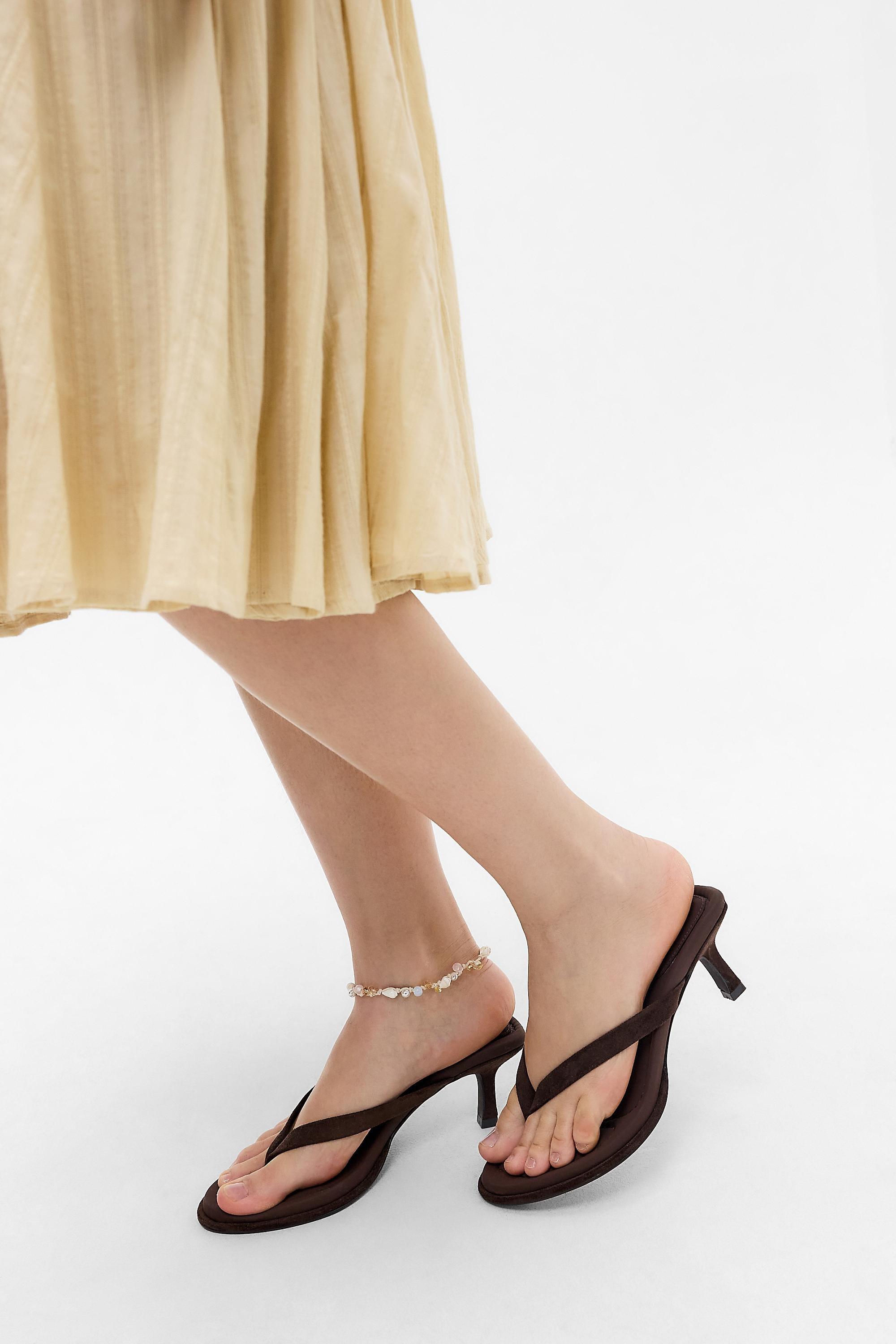 Brown Uo Brown Iyla Heeled Sandals, BRN, medium