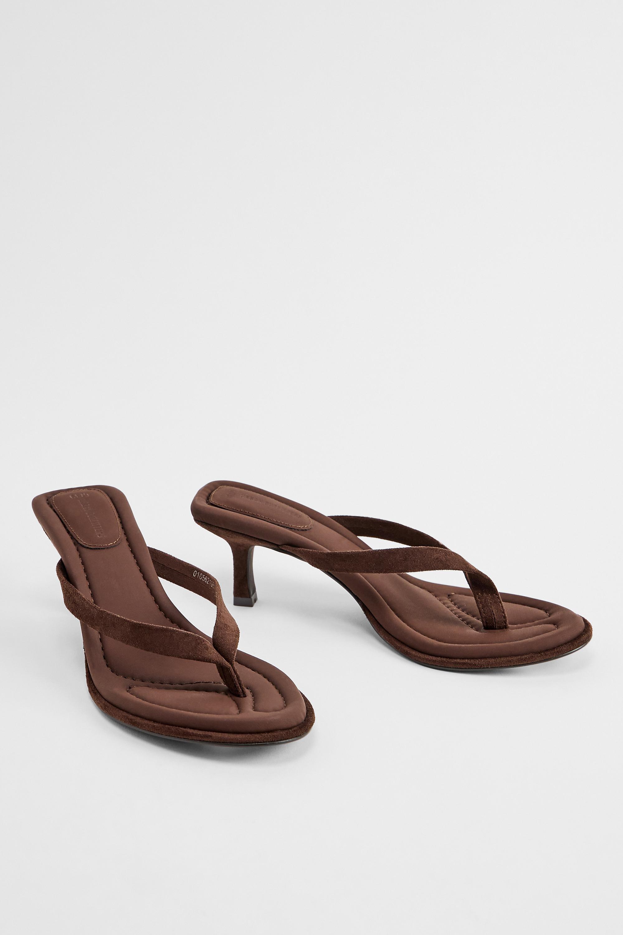 Brown Uo Brown Iyla Heeled Sandals, BRN, medium