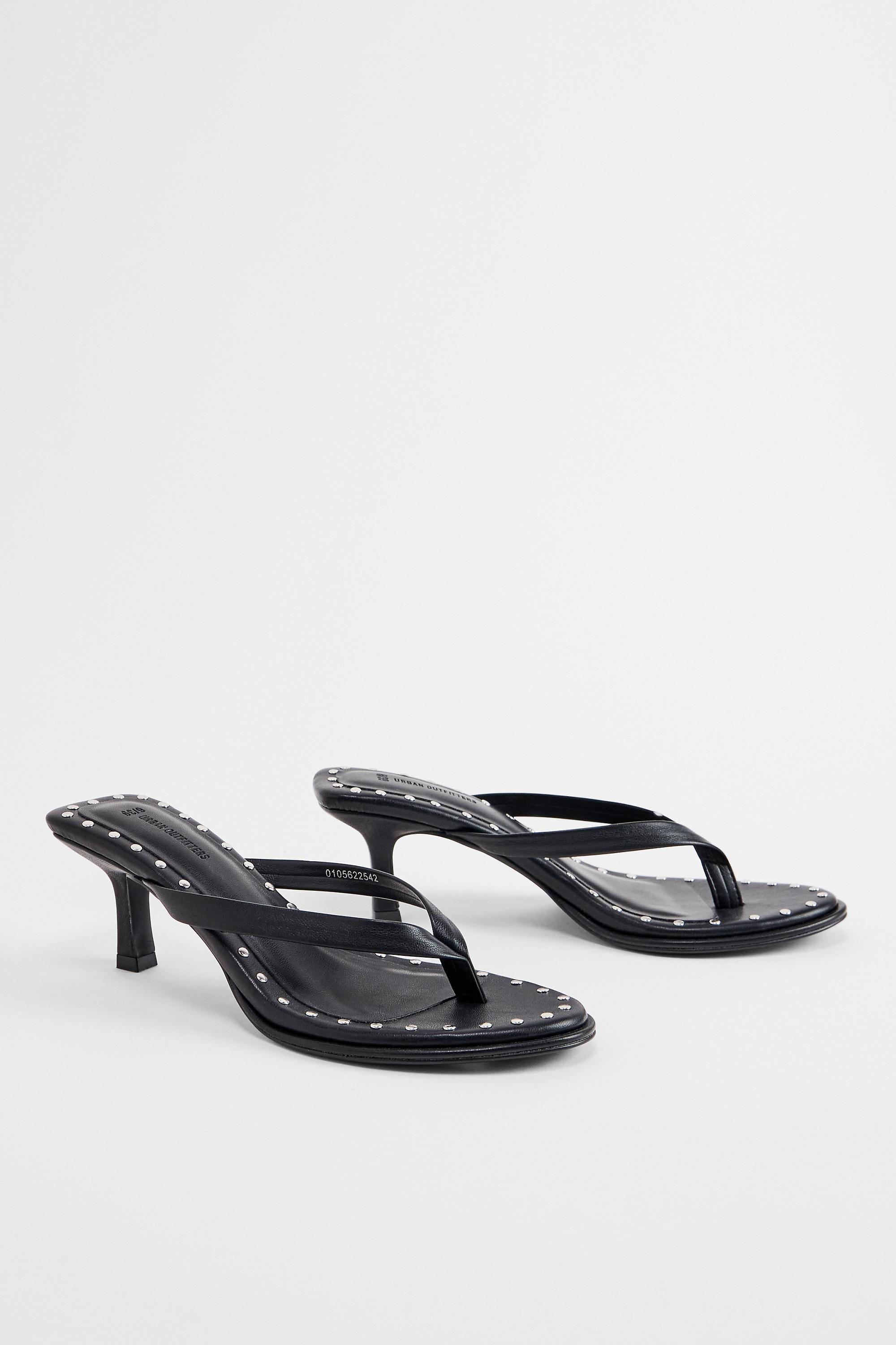 Black Uo Iyla Heeled Sandal Blk, BLK, medium