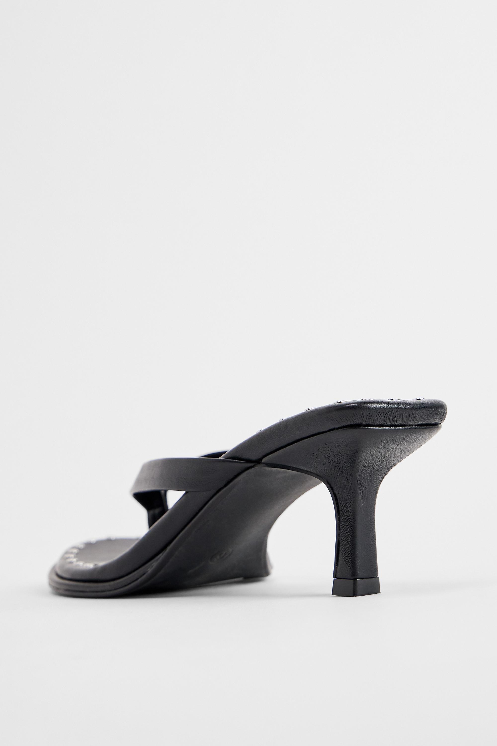 Black Uo Iyla Heeled Sandal Blk, BLK, large image number 4