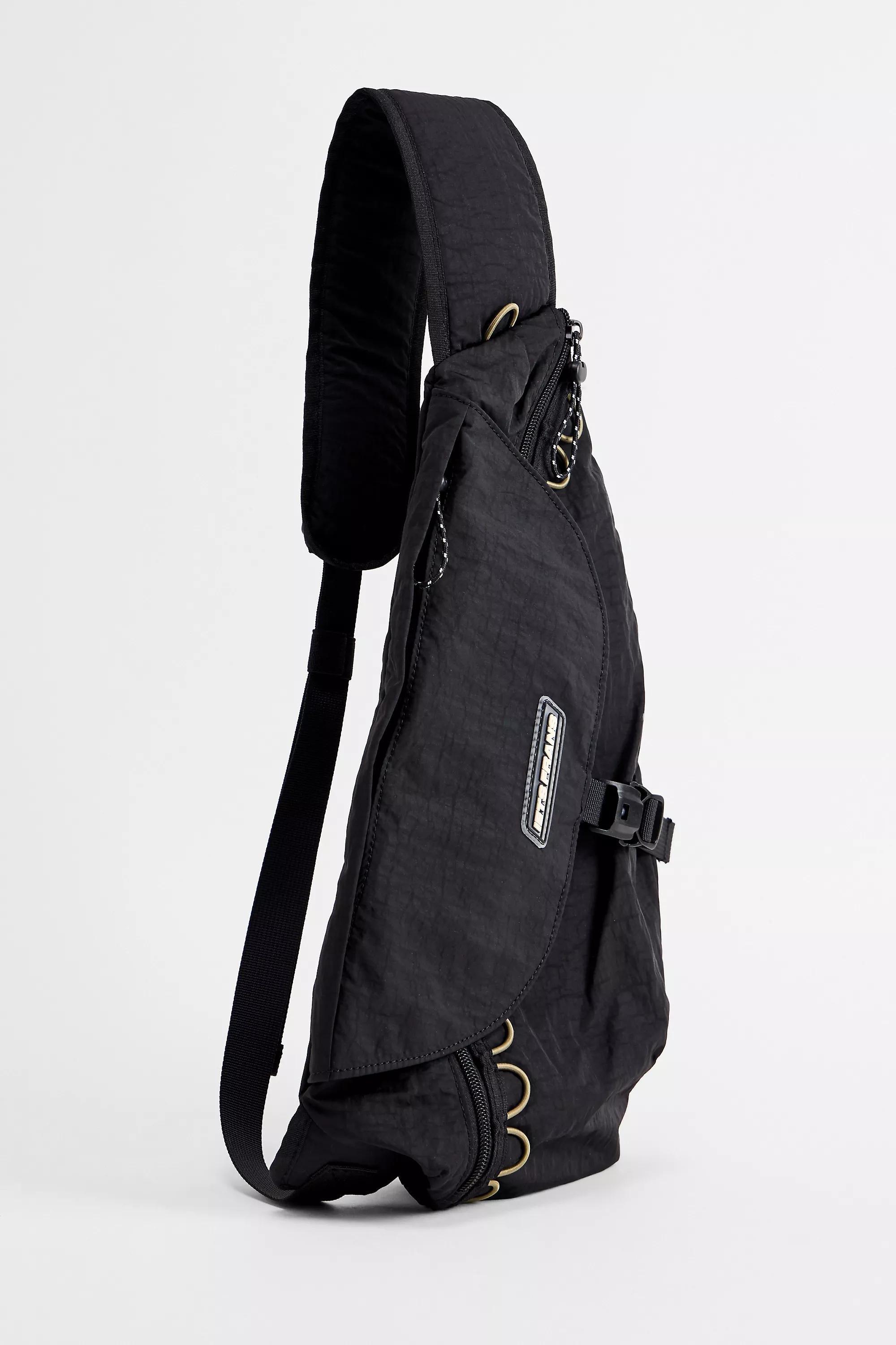 Black iets frans... Black One Strap Backpack, BLK, large image number 1