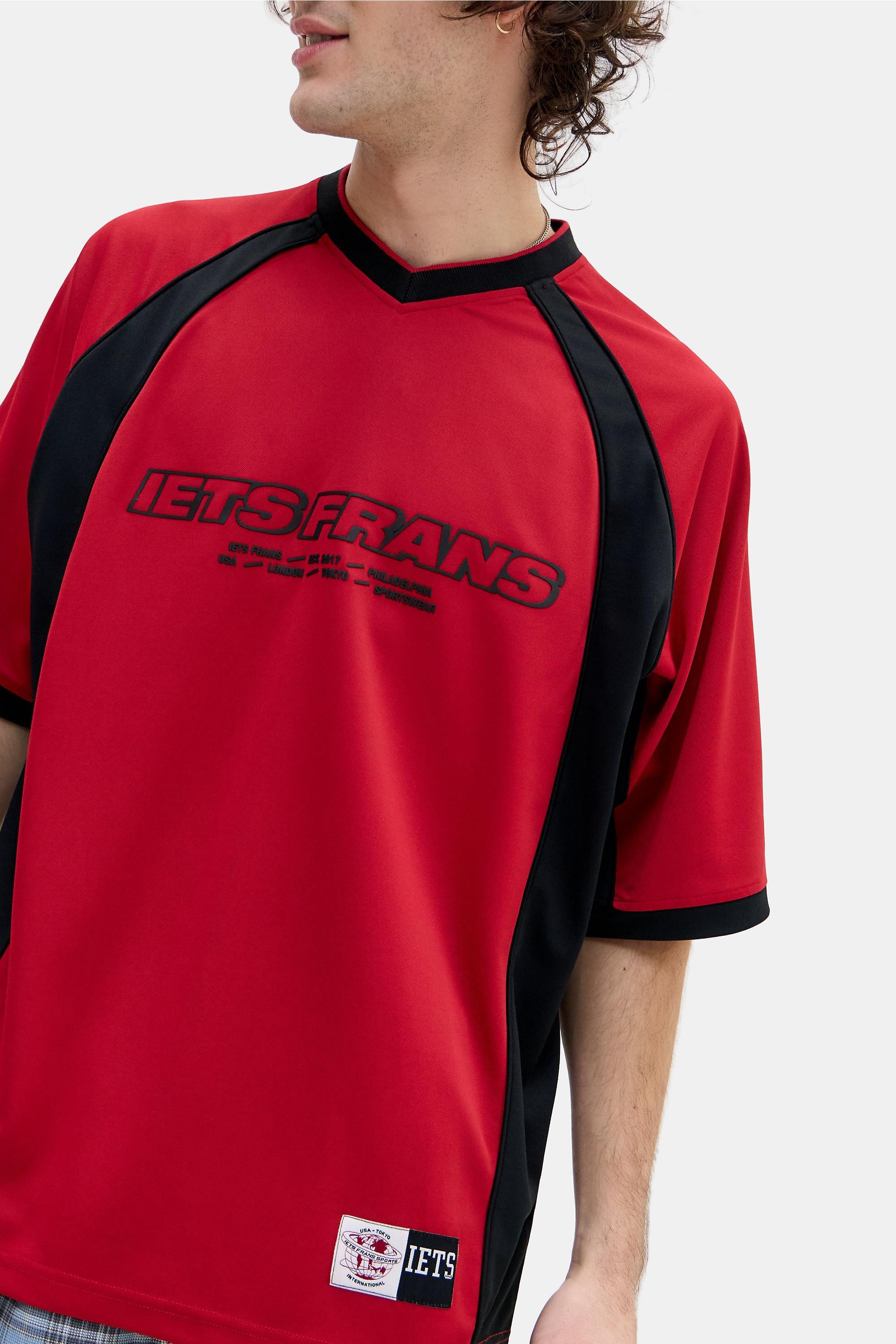 Red iets frans... Panel T-Shirt, RED, large image number 1