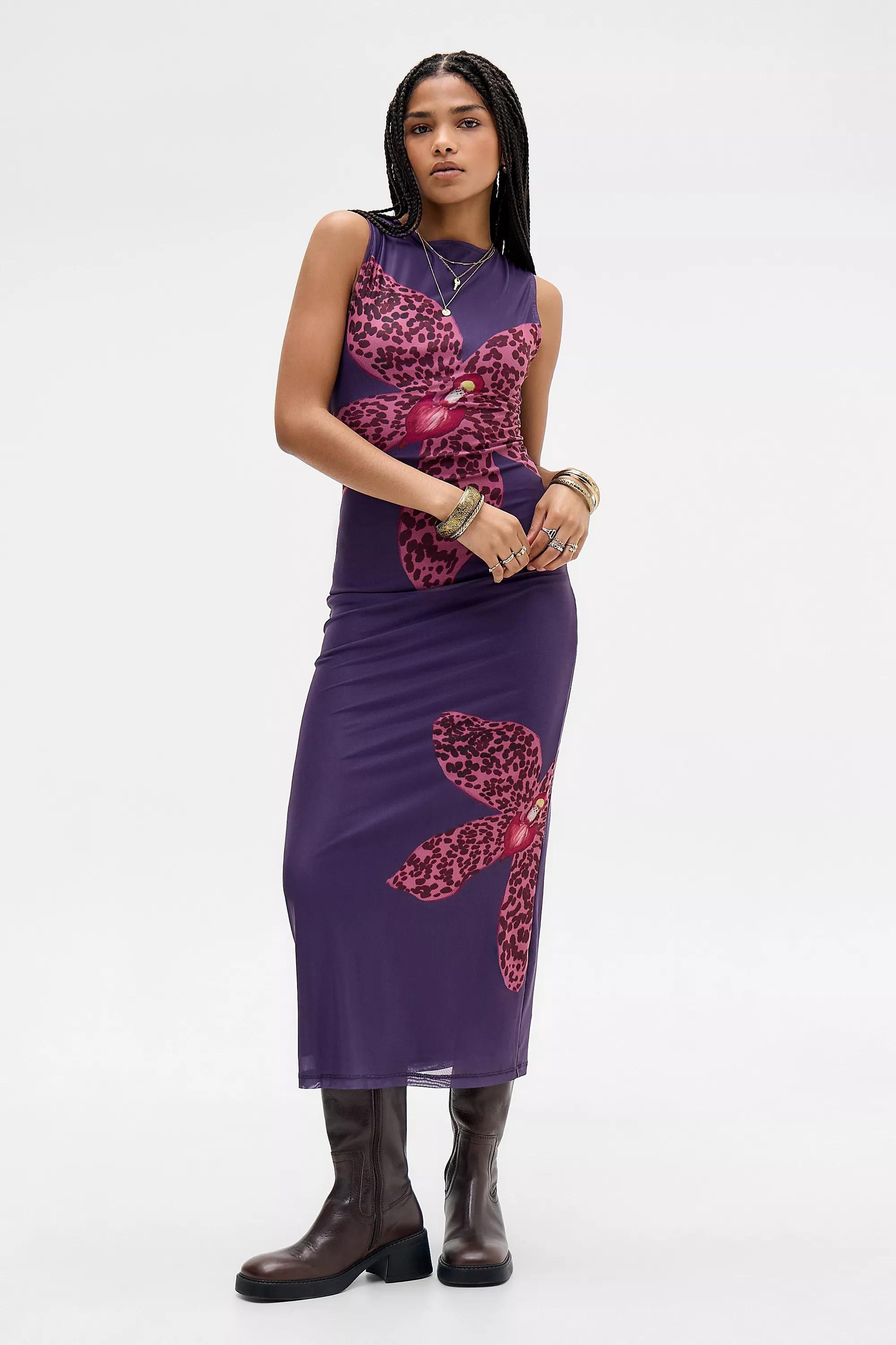 Purple Motel Purple Fayola Dress, PURP, large image number 4