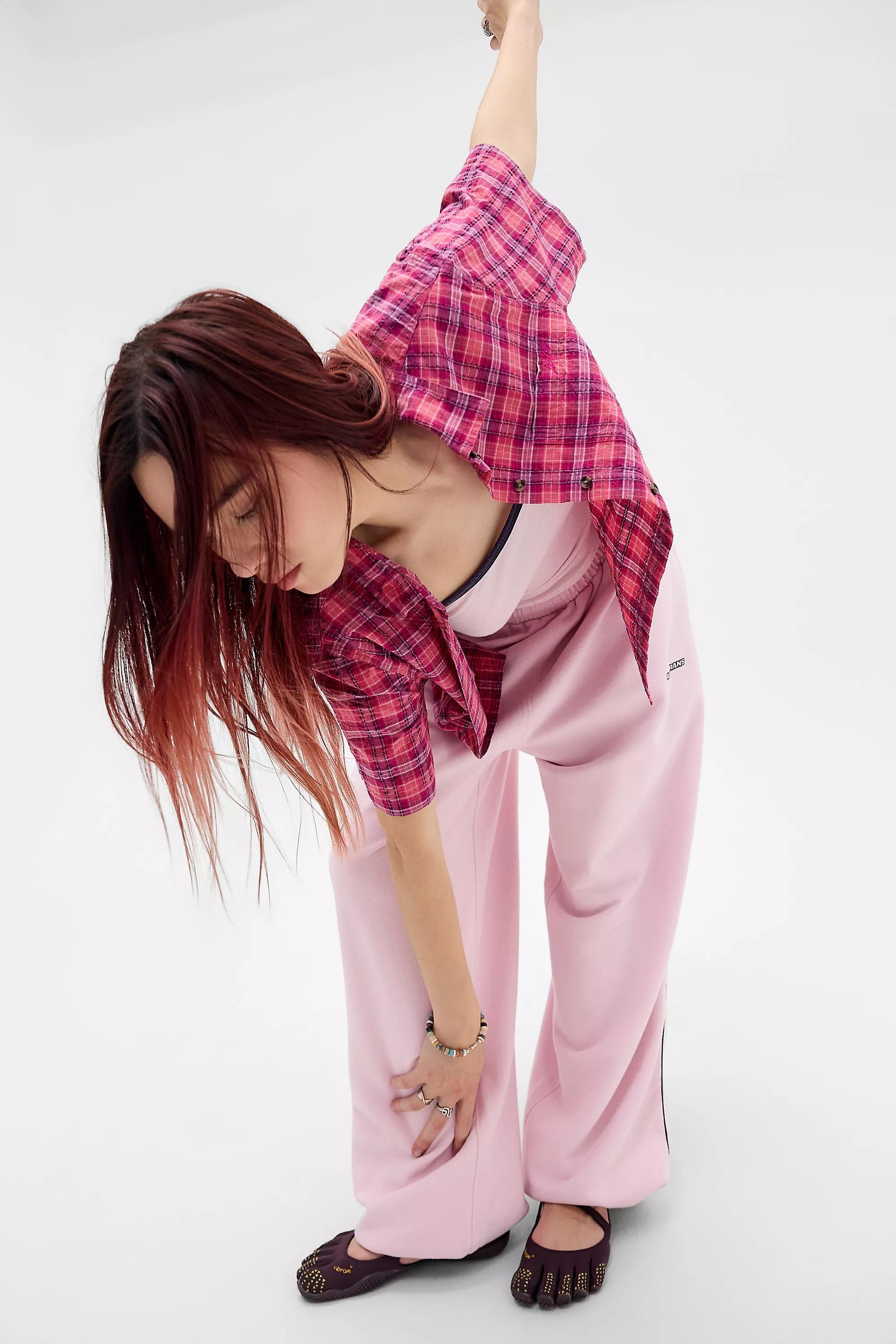 Pink Iets Frans... Check Skate Shirt, PINK, large image number 2