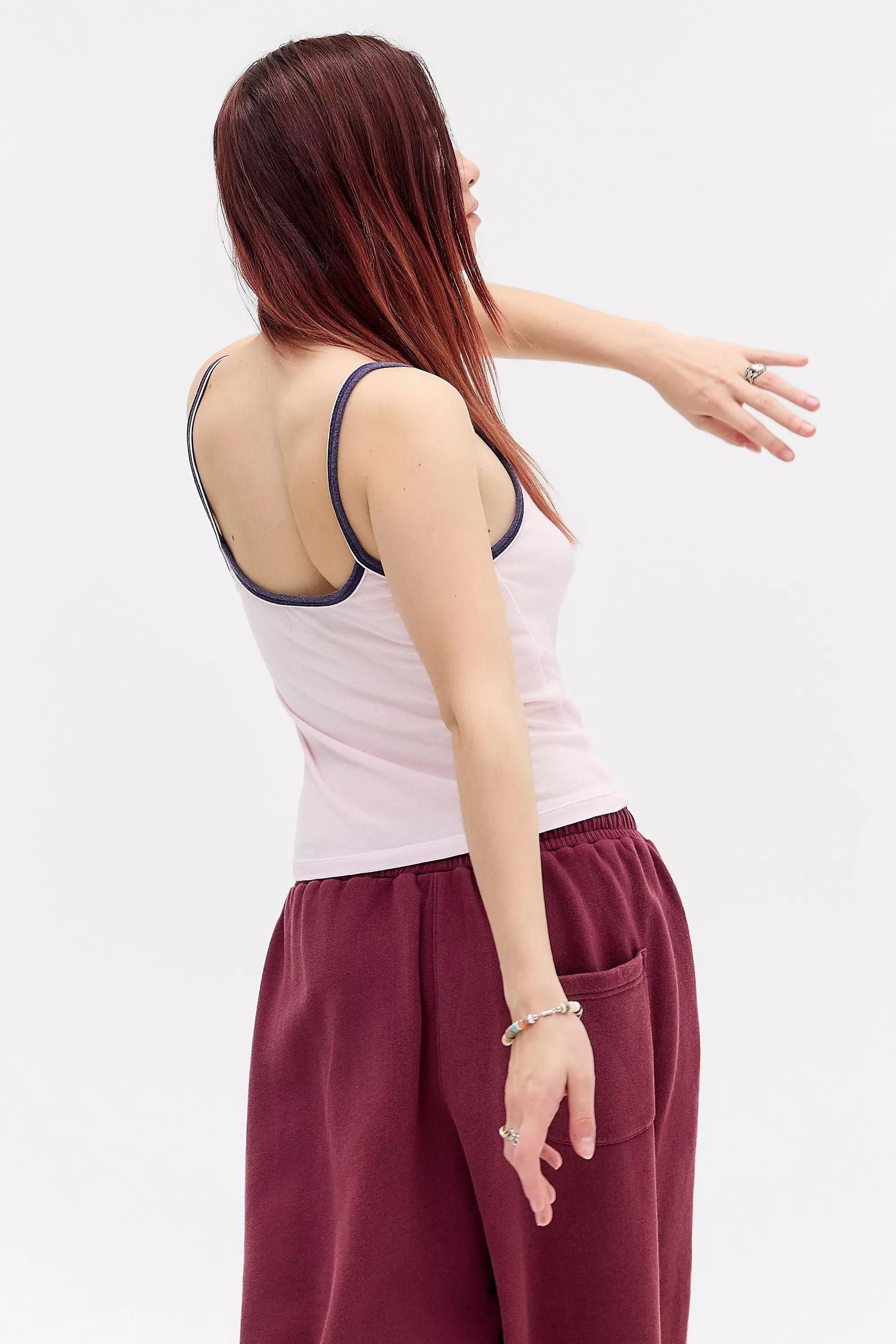 Pink iets frans... Nora Sporty Tank Top, PINK, large image number 4