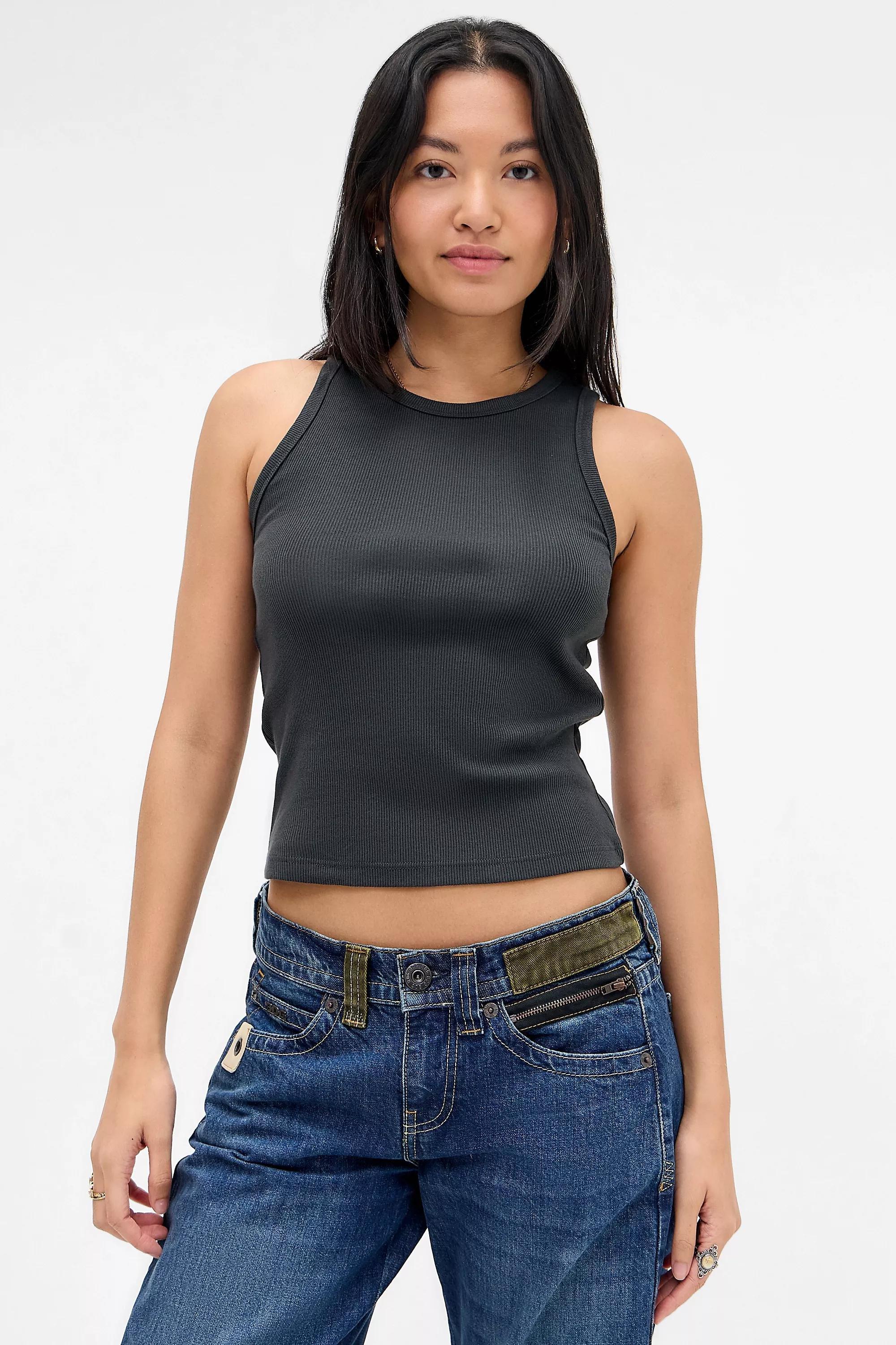 Black Uo Alina Tank Top, BLK, large image number 0