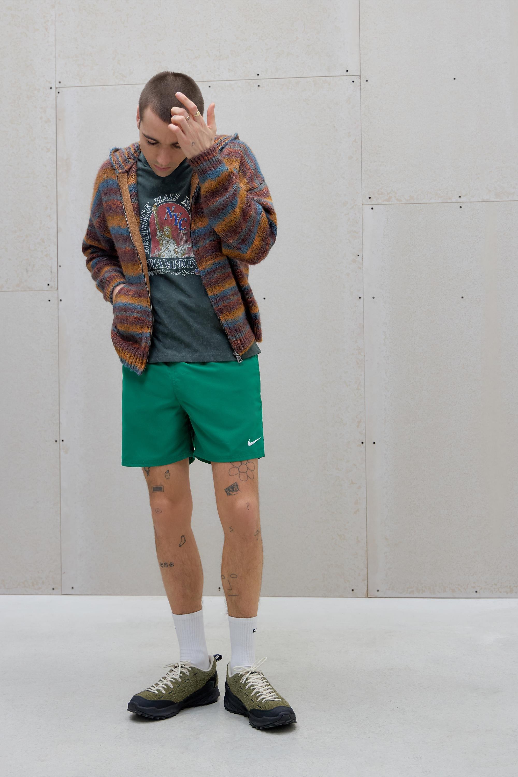 Green Nike Malachite 5 Inch Swim Shorts, GRN, large image number 1