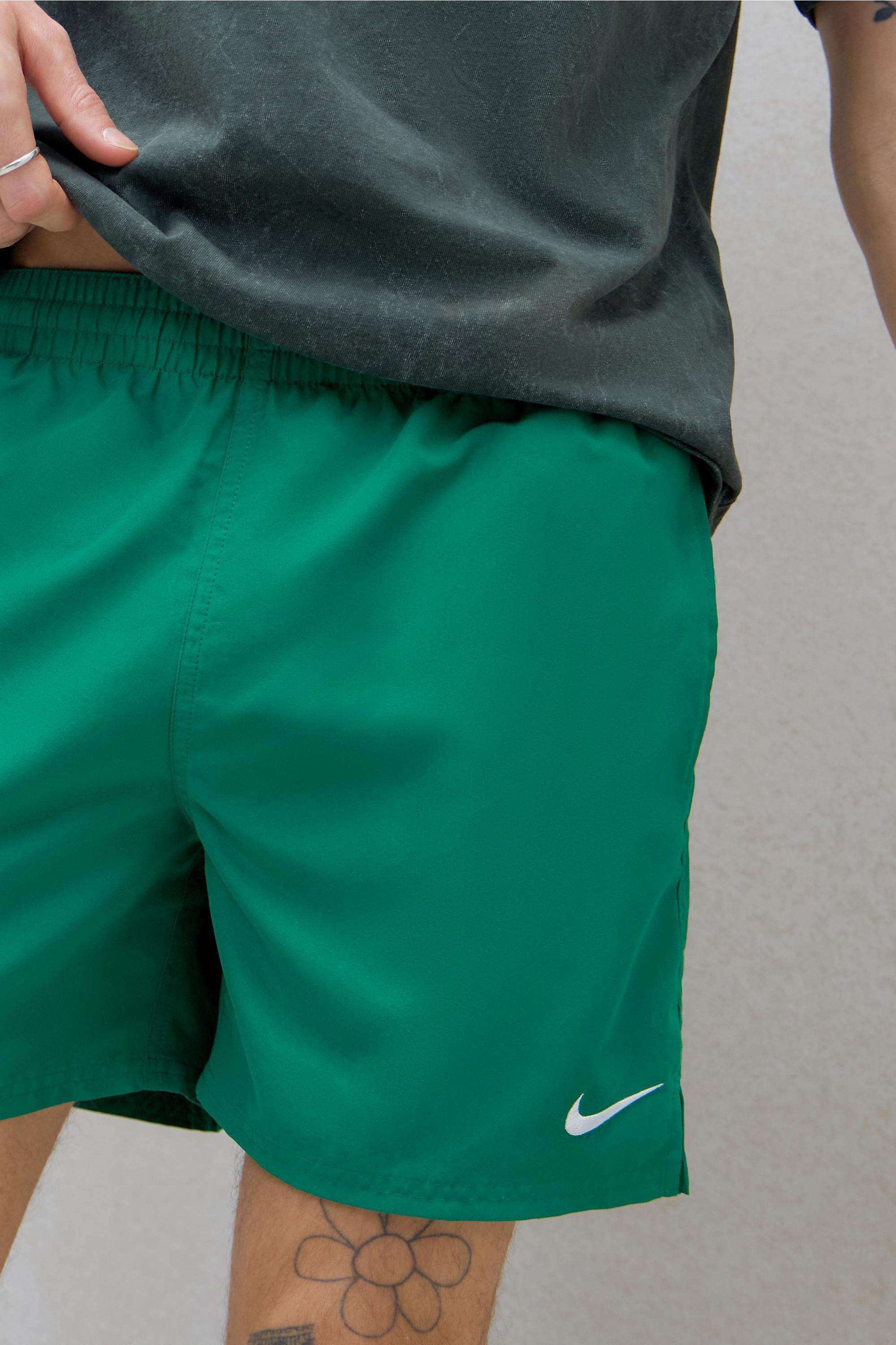 Green Nike Malachite 5 Inch Swim Shorts, GRN, medium