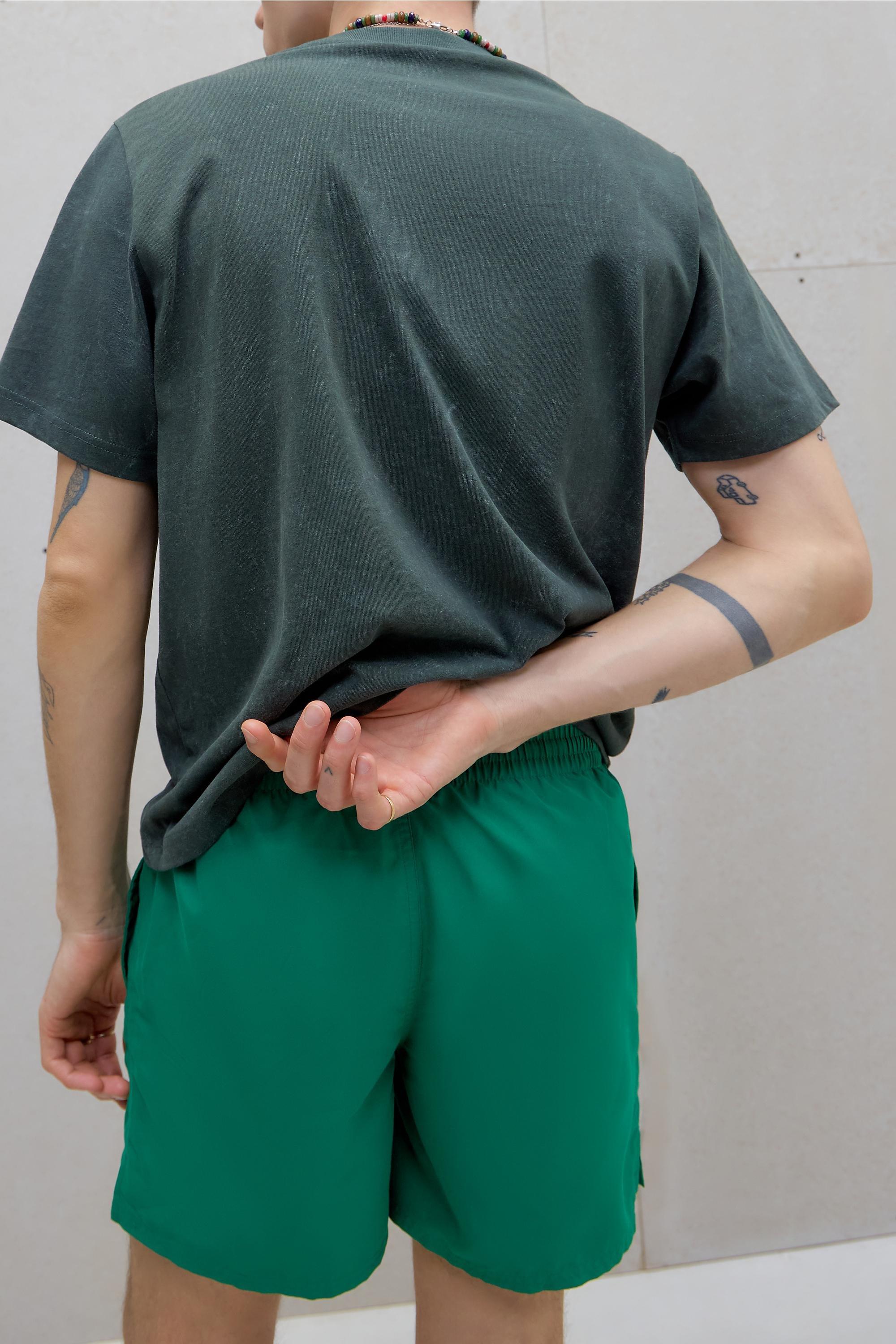 Green Nike Malachite 5 Inch Swim Shorts, GRN, large image number 3