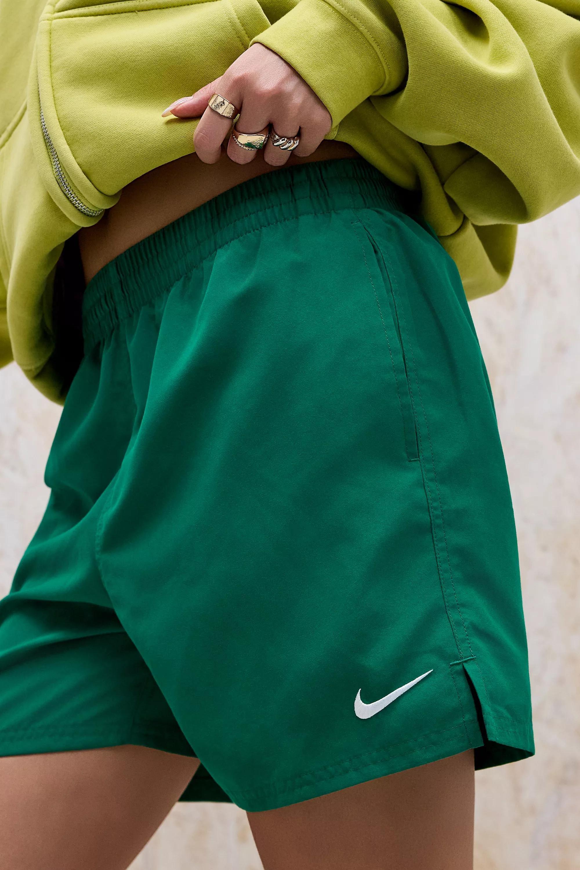 Green Nike Malachite 5 Inch Swim Shorts, GRN, large image number 5