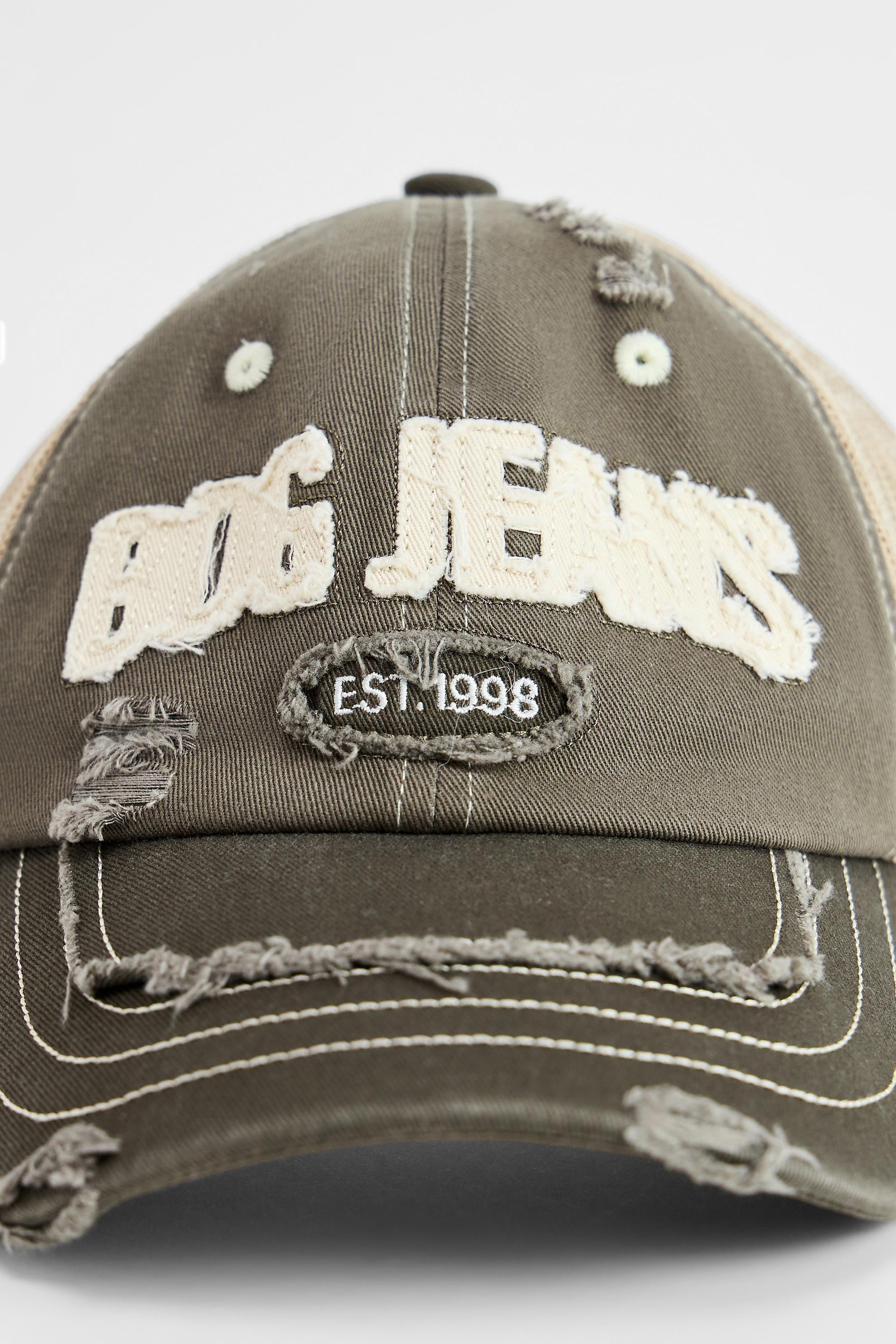 KHAKI BDG Appliquأ&copy; Mesh Trucker Cap, KHAKI, large image number 2