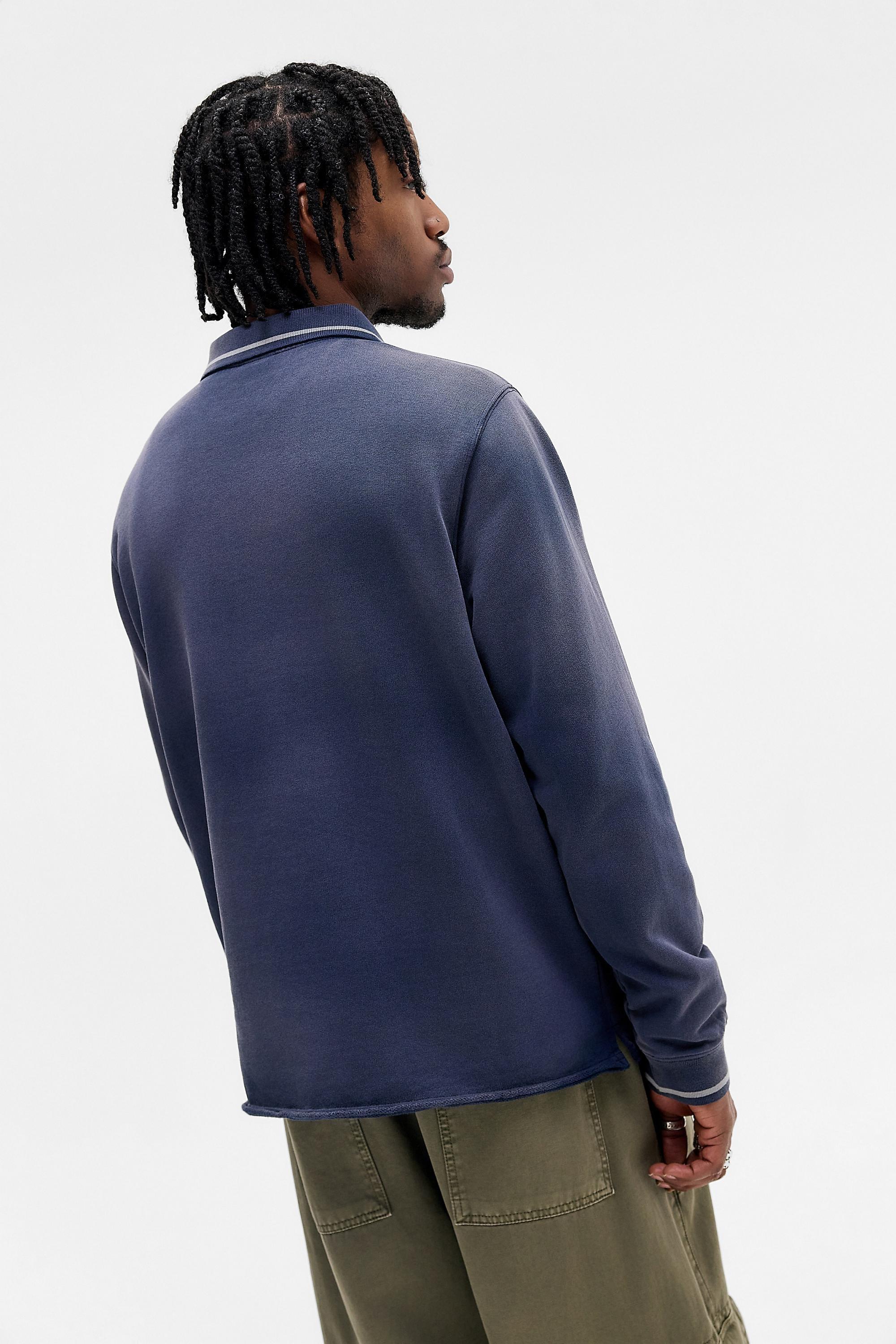 Navy Bdg Navy Sunbleach Polo Sweatshirt, NAVY, large image number 3