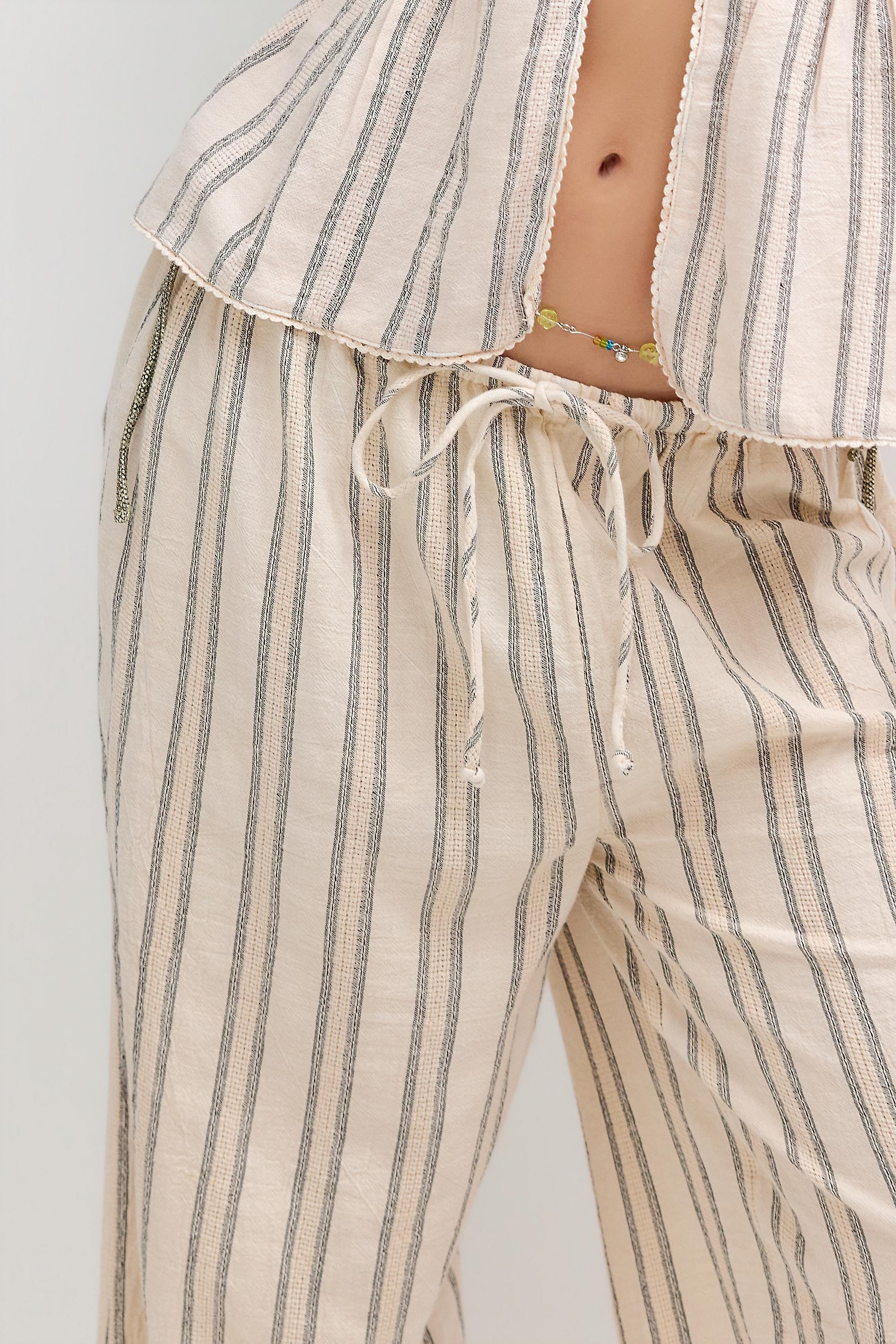 White Out From Under Stripe Trousers, NEUTR, large image number 2