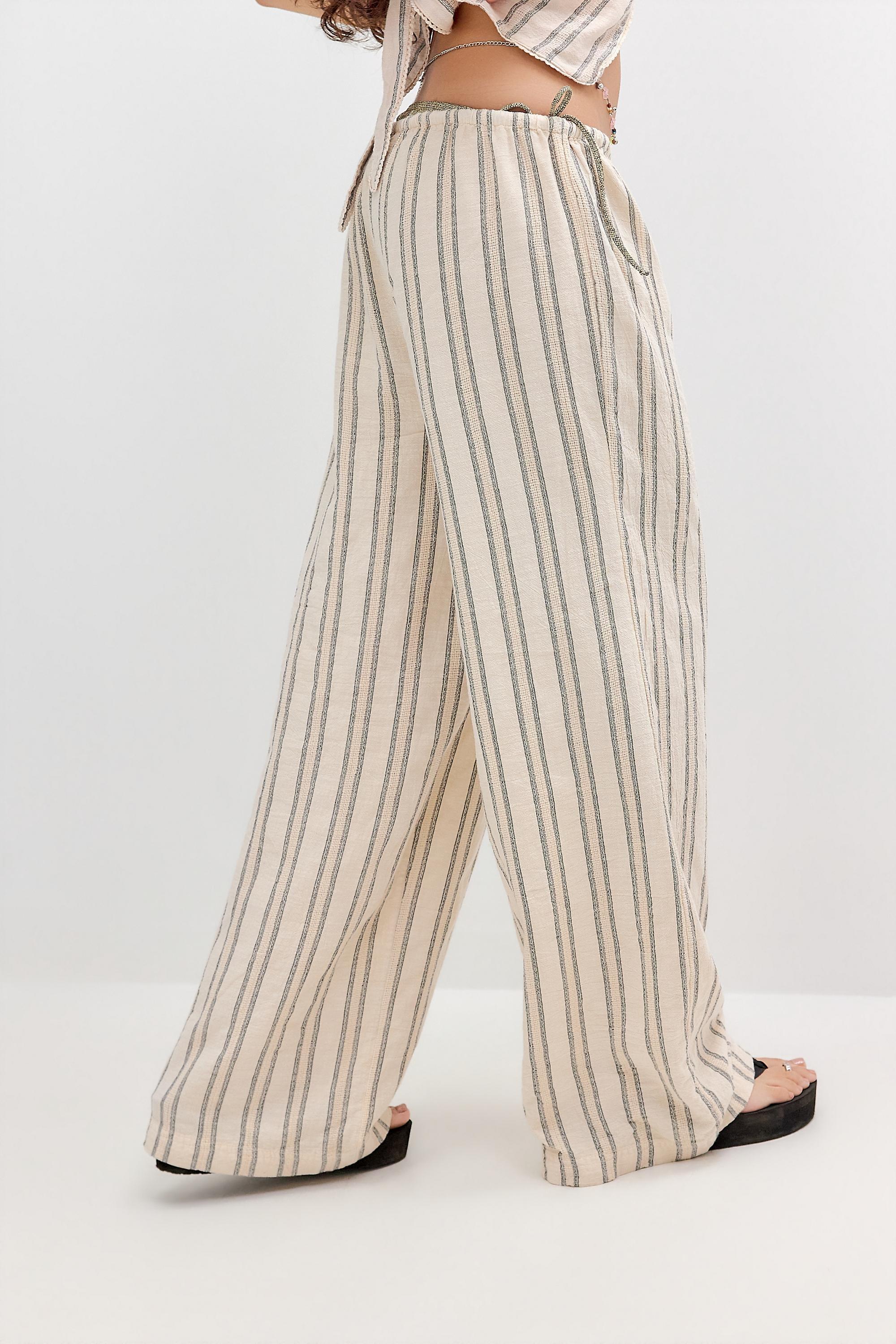 White Out From Under Stripe Trousers, NEUTR, large image number 3