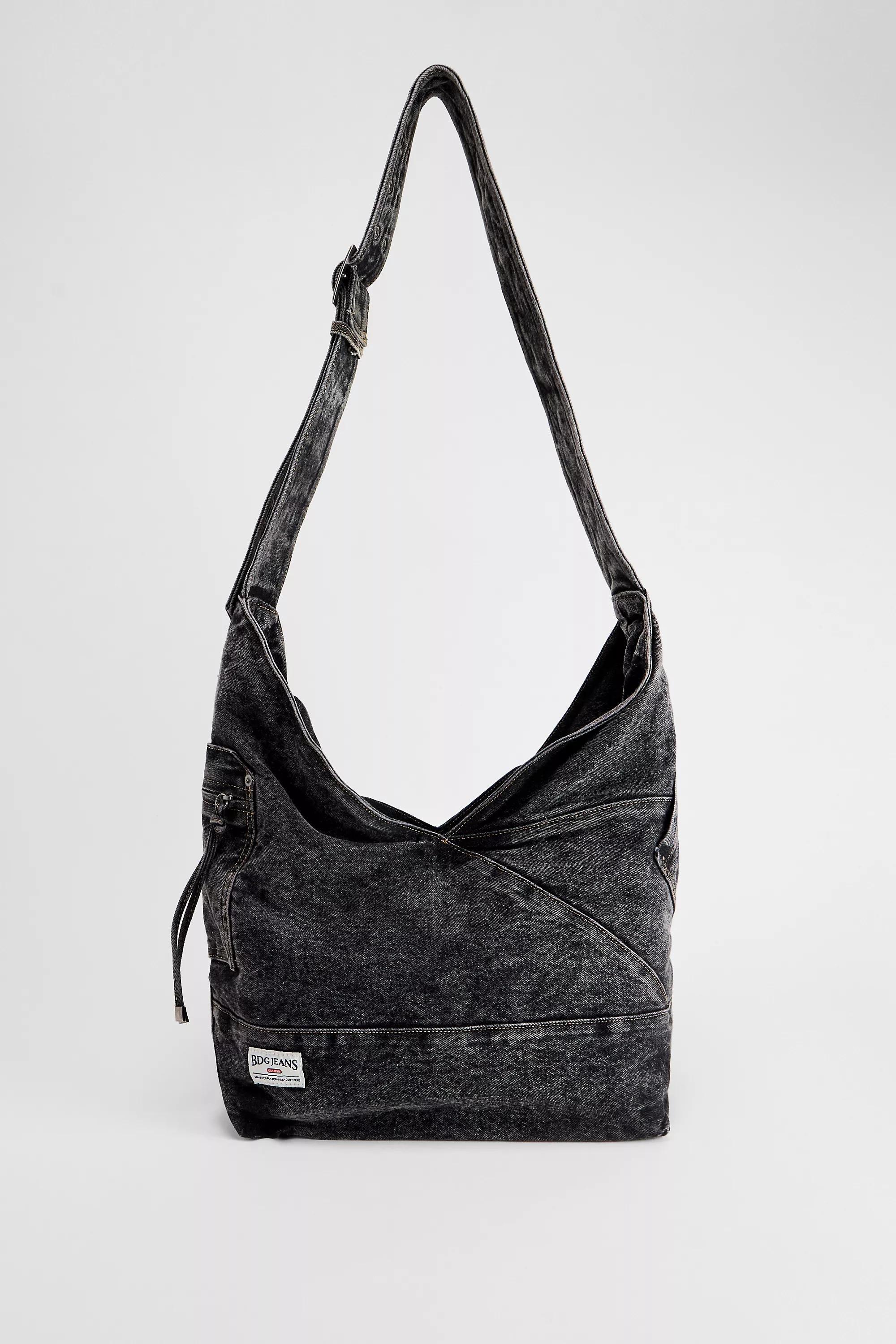 BLACK BDG Penny Denim Sling Bag, BLK, large image number 1
