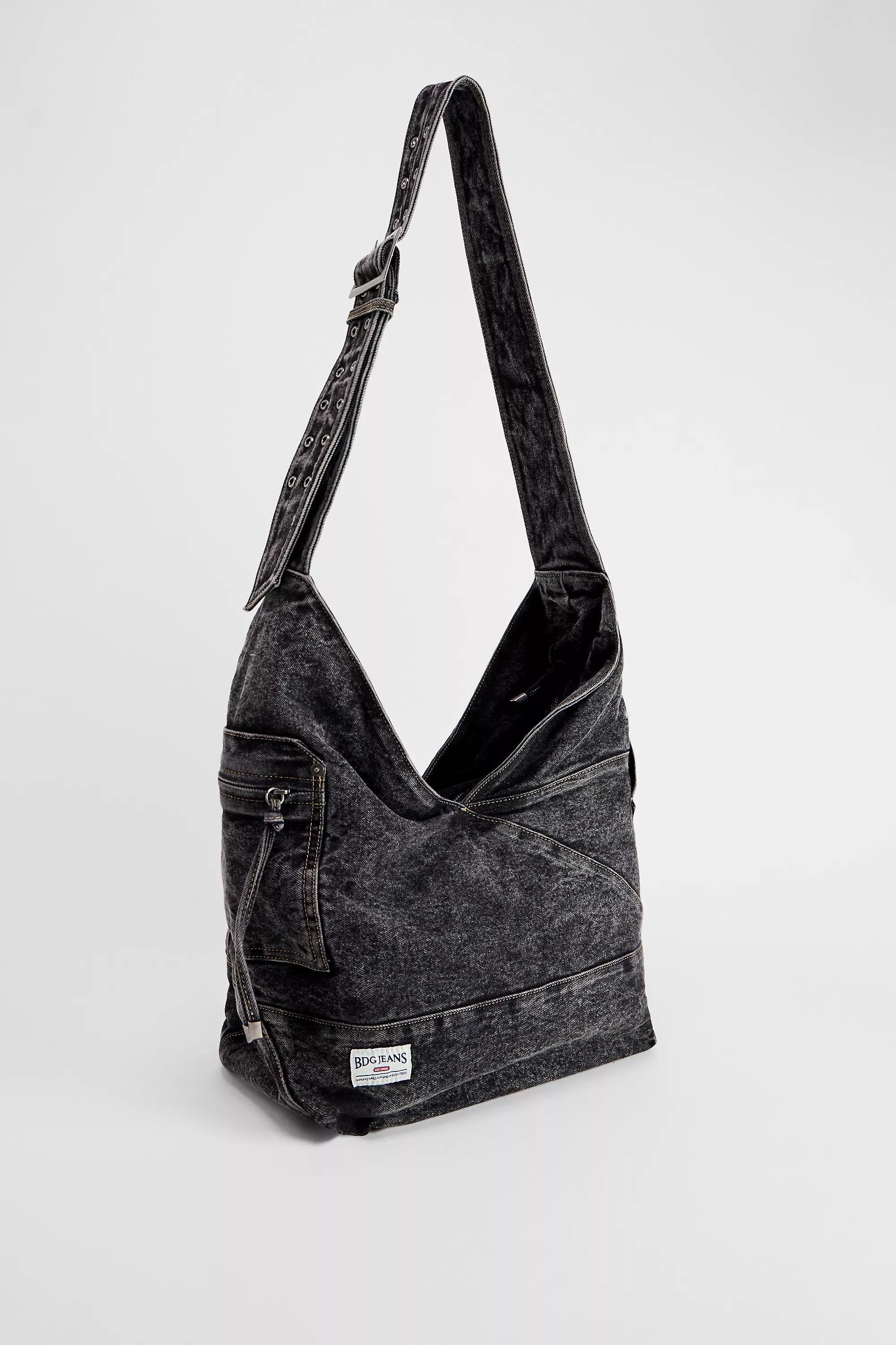 BLACK BDG Penny Denim Sling Bag, BLK, large image number 2