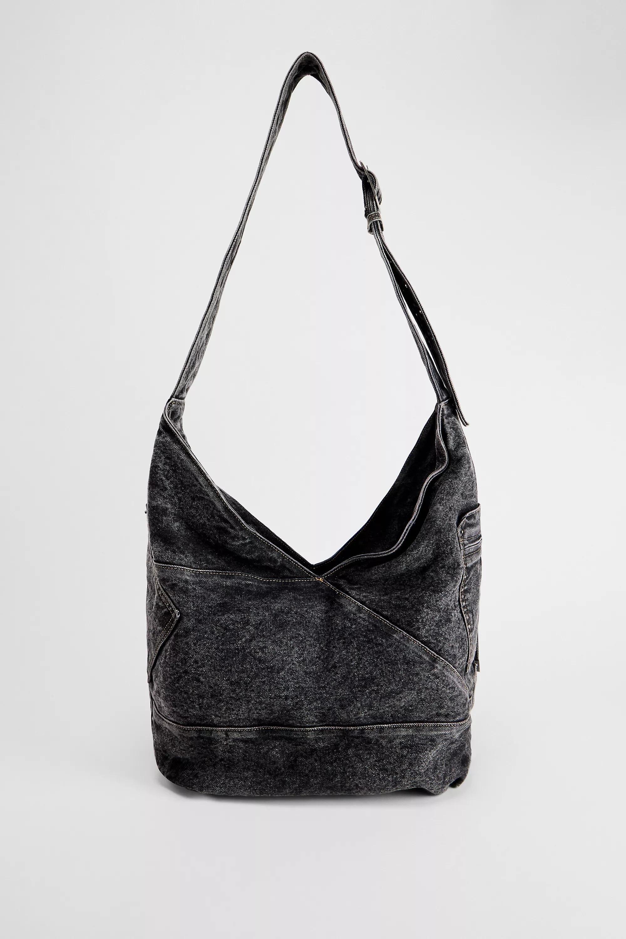 BLACK BDG Penny Denim Sling Bag, BLK, large image number 4