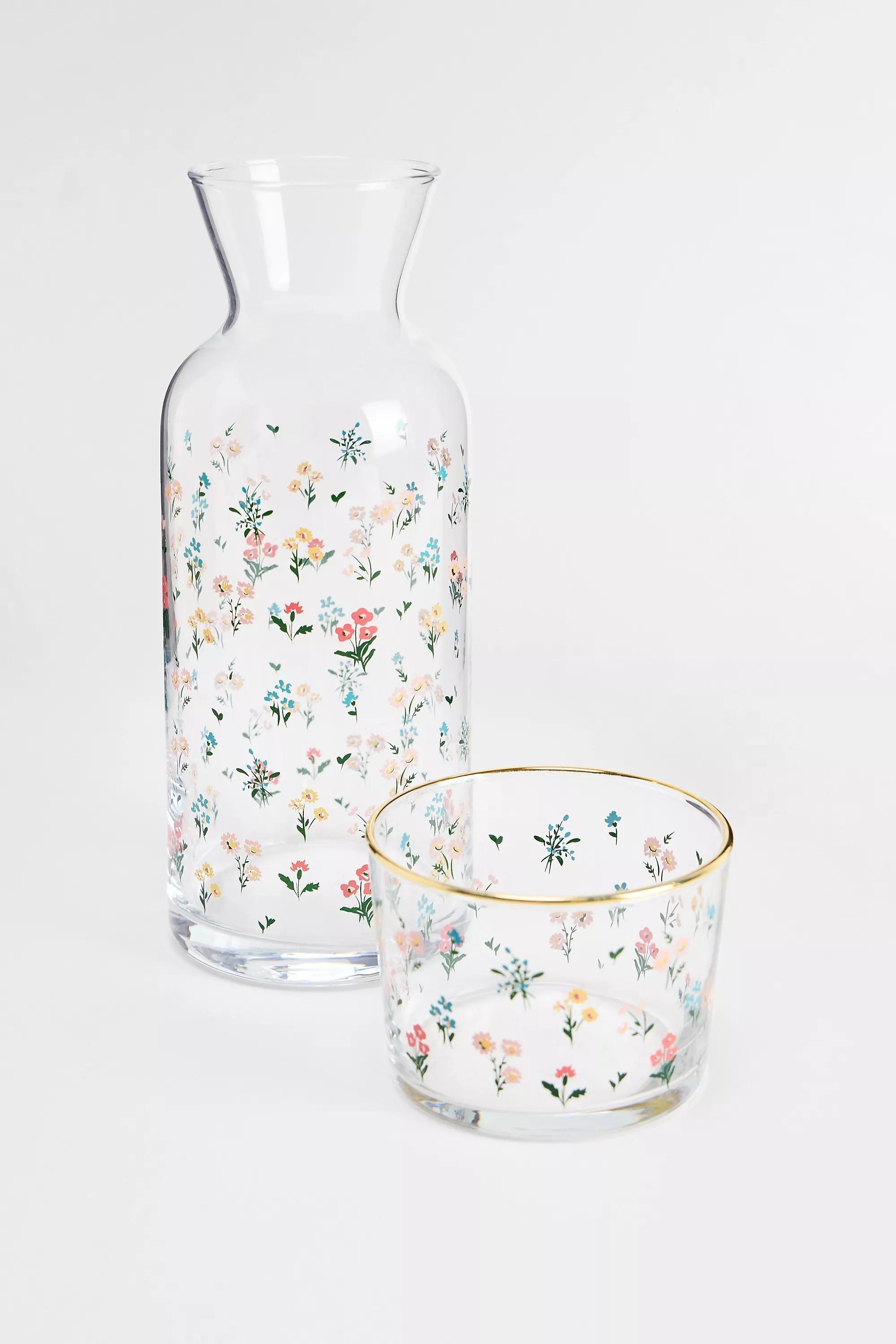 Multicolour Flora Carafe Set, ASSORT, medium