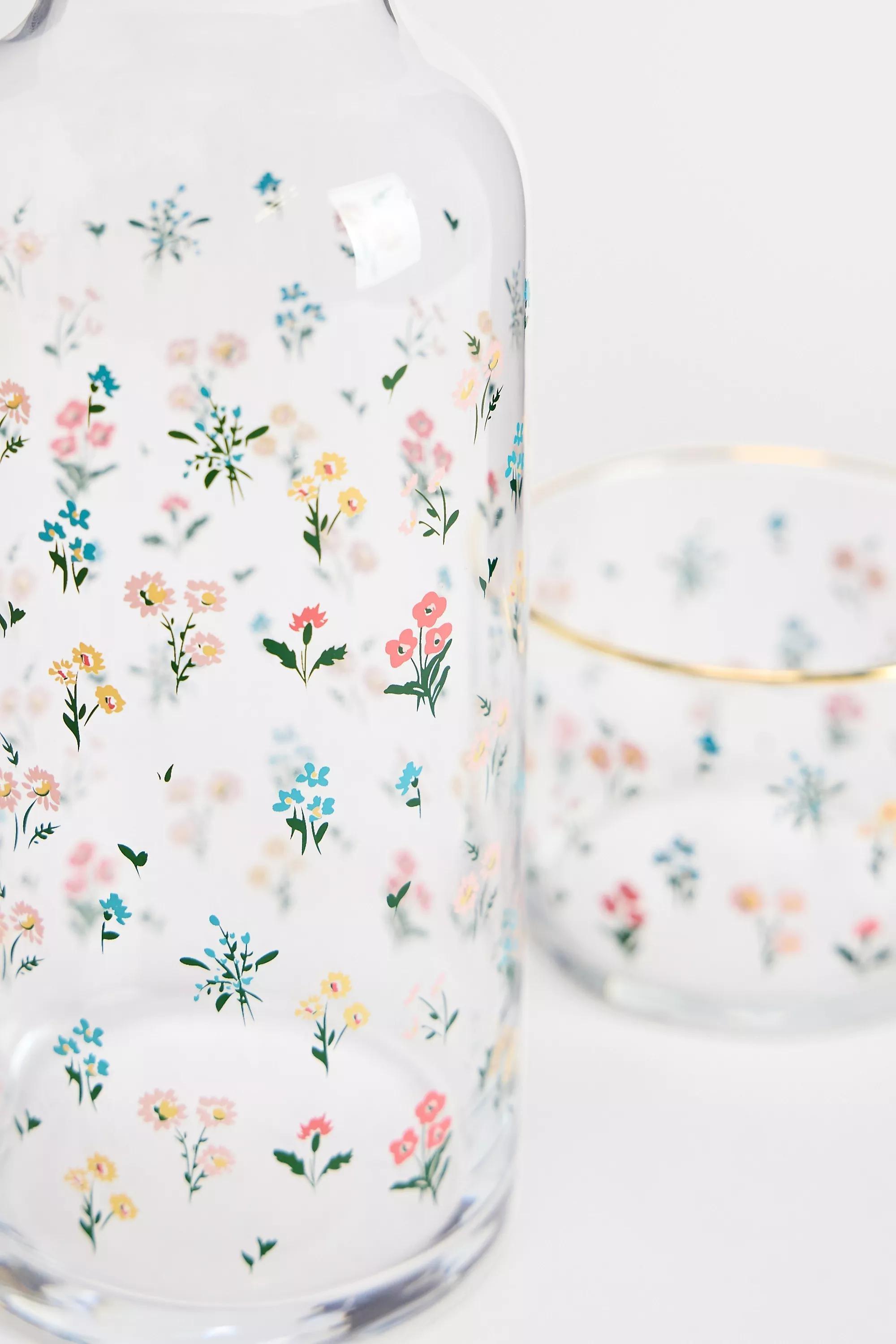 Multicolour Flora Carafe Set, ASSORT, medium