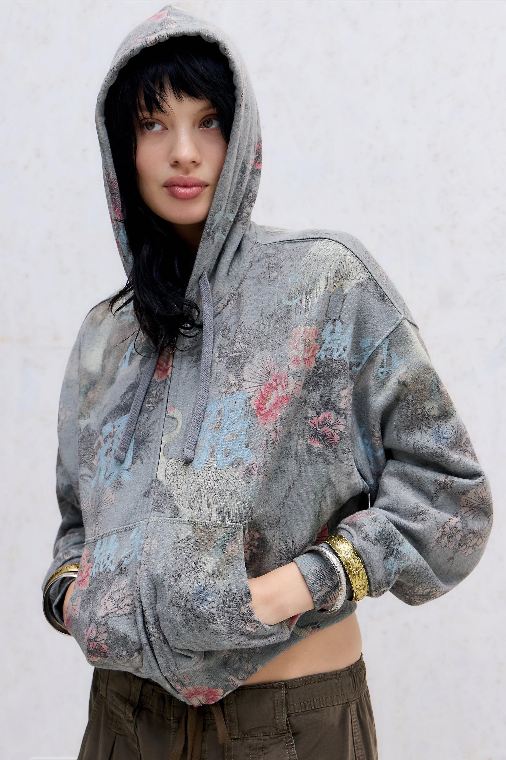 Khaki Kimchi Blue Good Luck Asiatic Zip-Through Hoodie, KHAKI, large image number 0