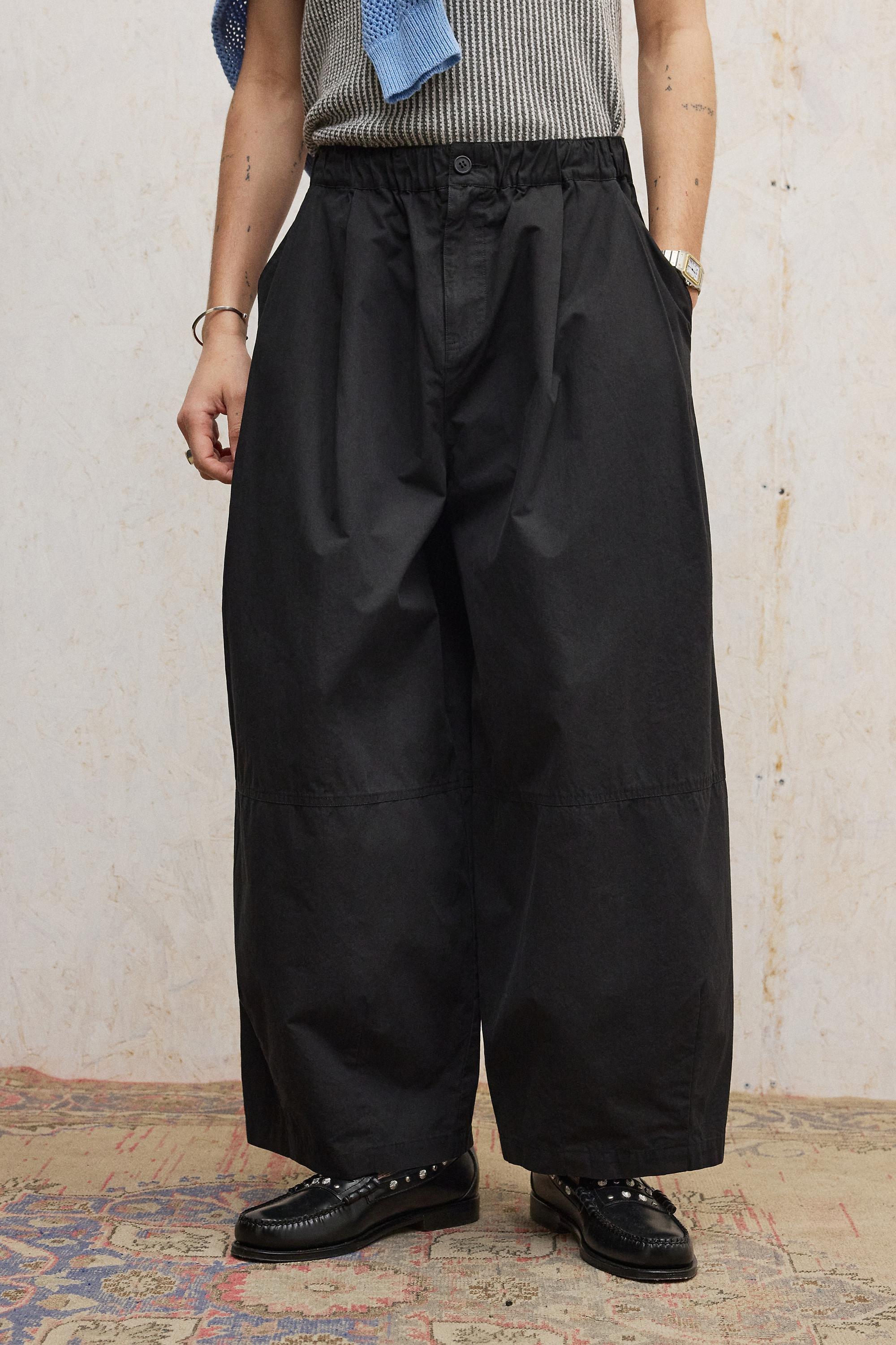 Black Loom Black Malachi Poplin Trousers, BLK, large image number 1