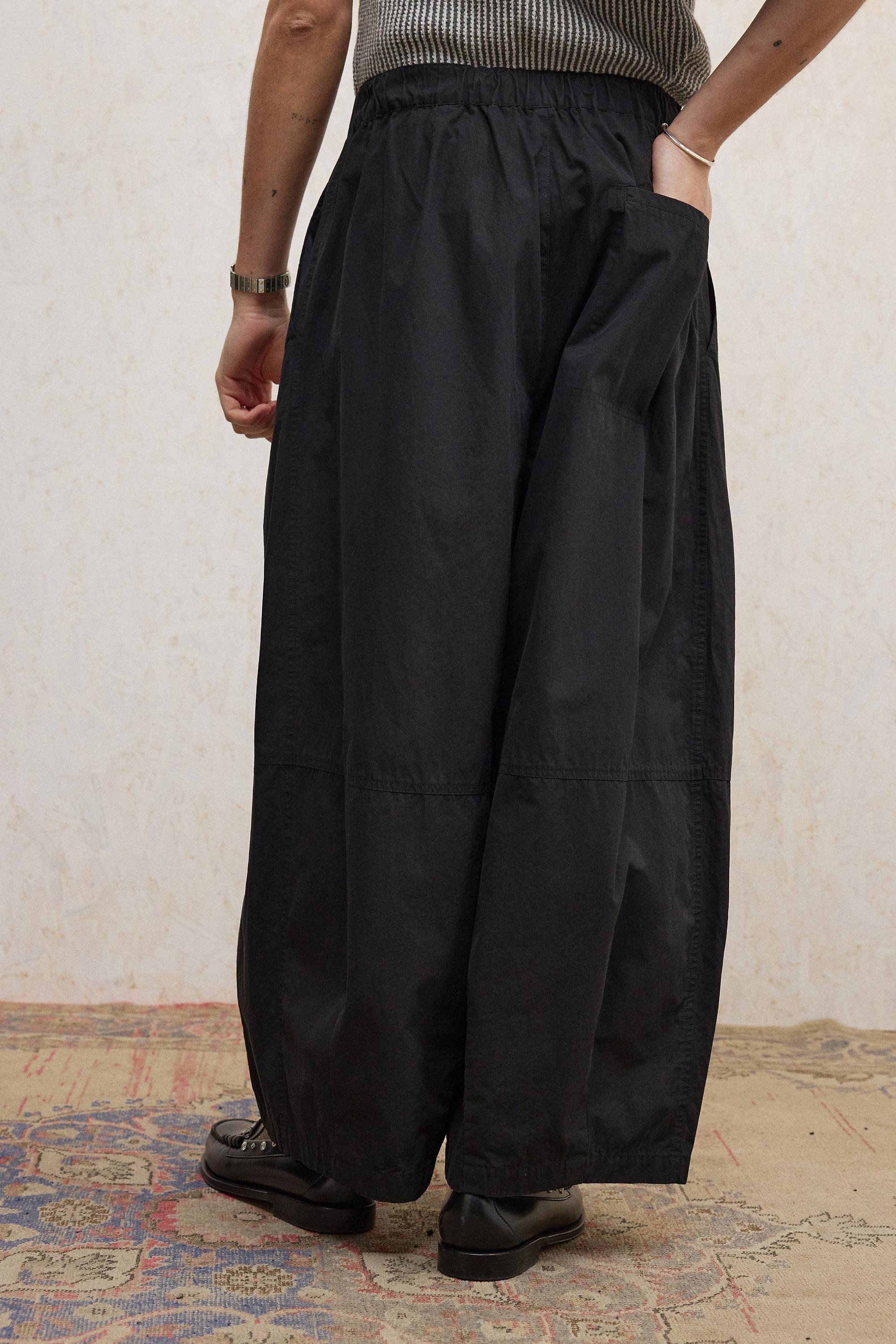 Black Loom Black Malachi Poplin Trousers, BLK, large image number 3