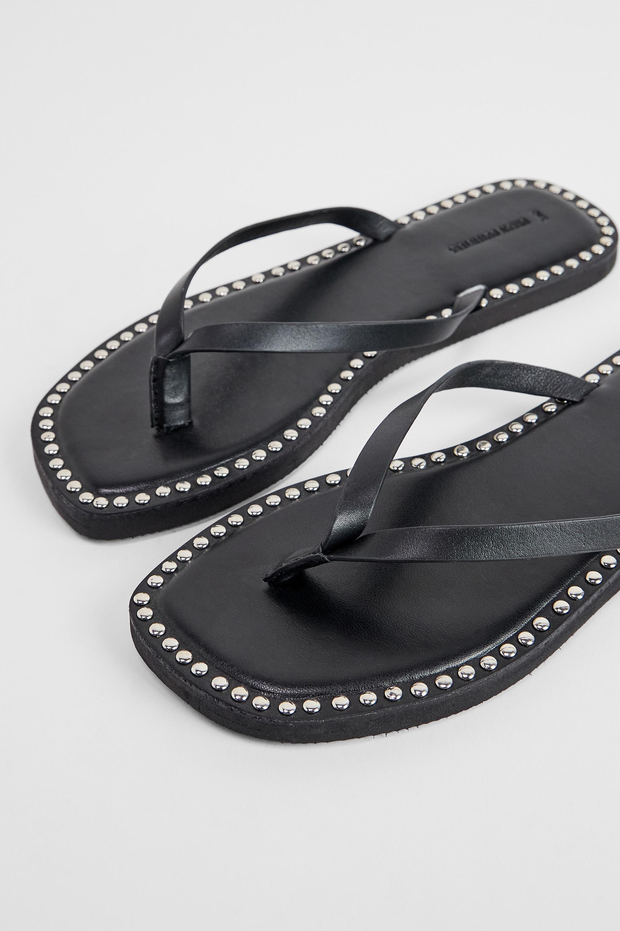Black Uo Black Soul Stud Sandals, BLK, large image number 3