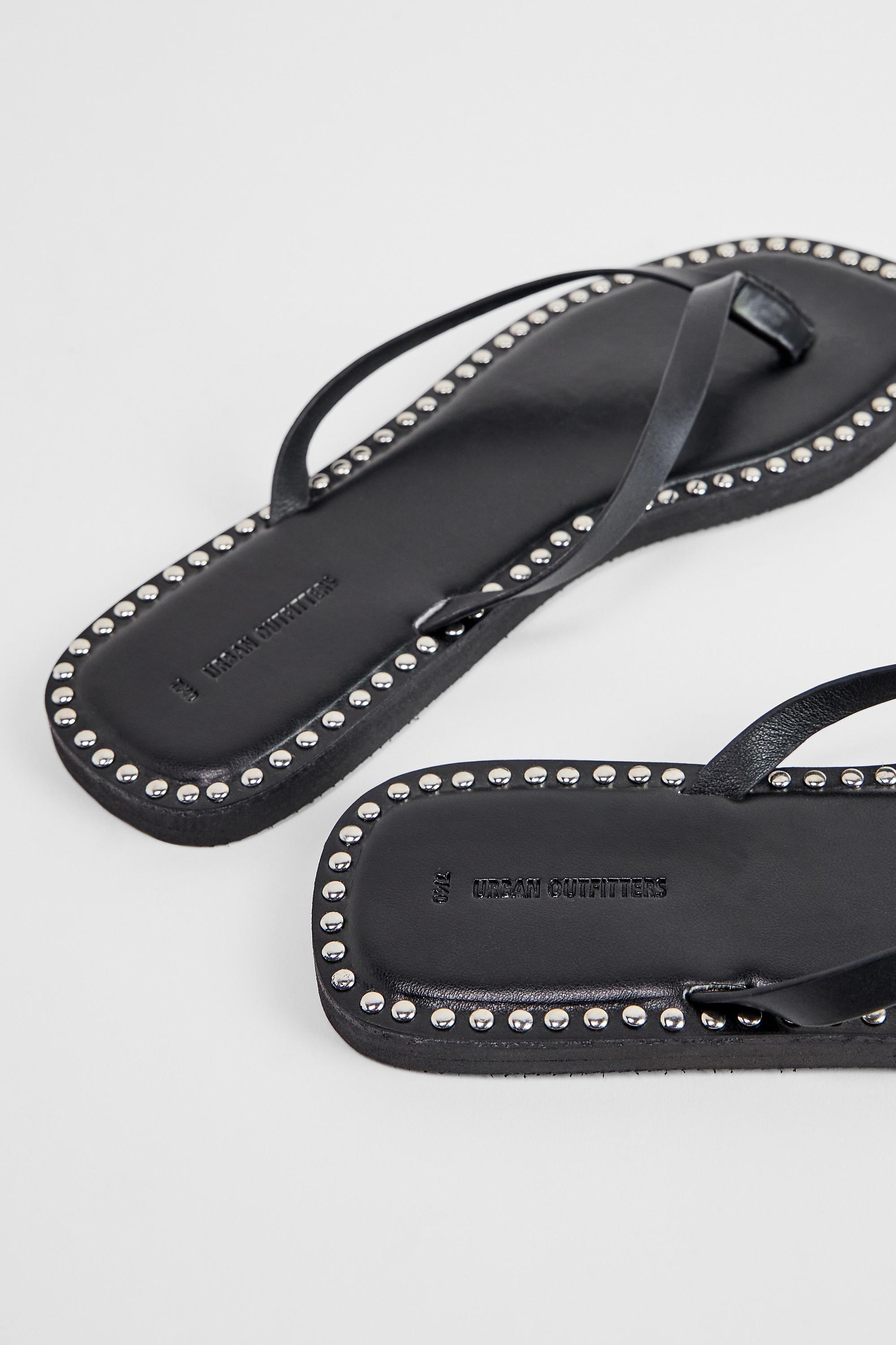 Black Uo Black Soul Stud Sandals, BLK, large image number 4