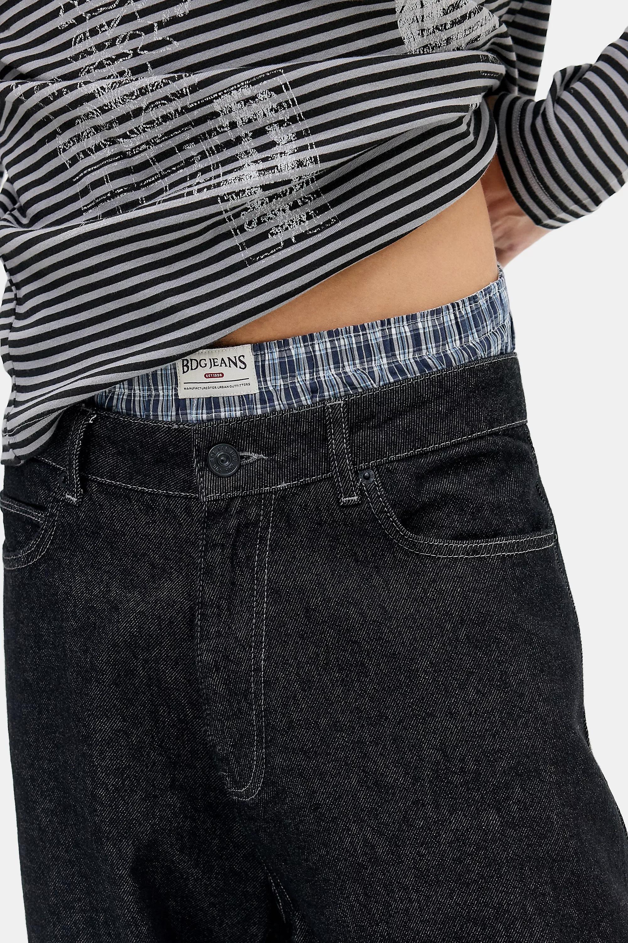 Blue Bdg Navy And Blue Check Boxer Shorts, BLUE, large image number 3