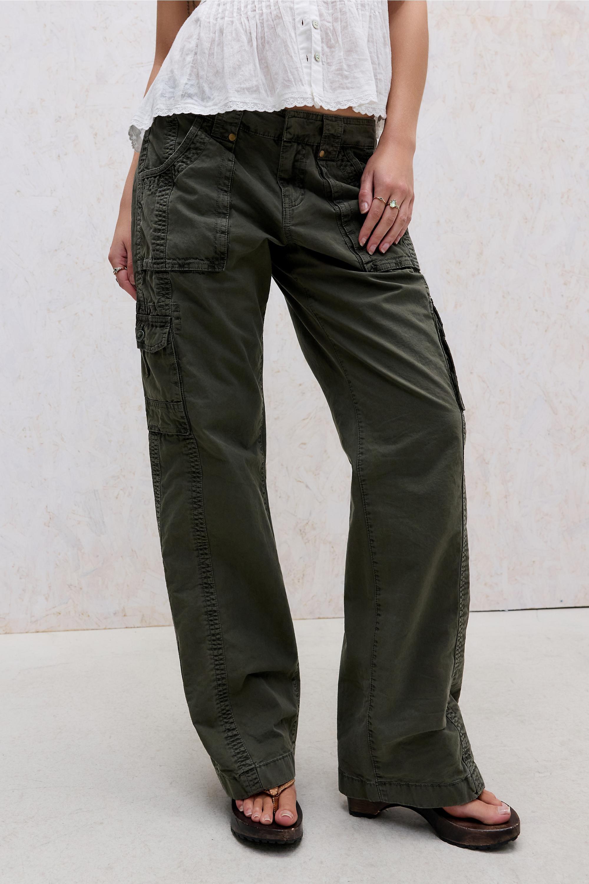 Khaki Bdg Devon Slim Utility Trousers, KHAKI, large image number 0
