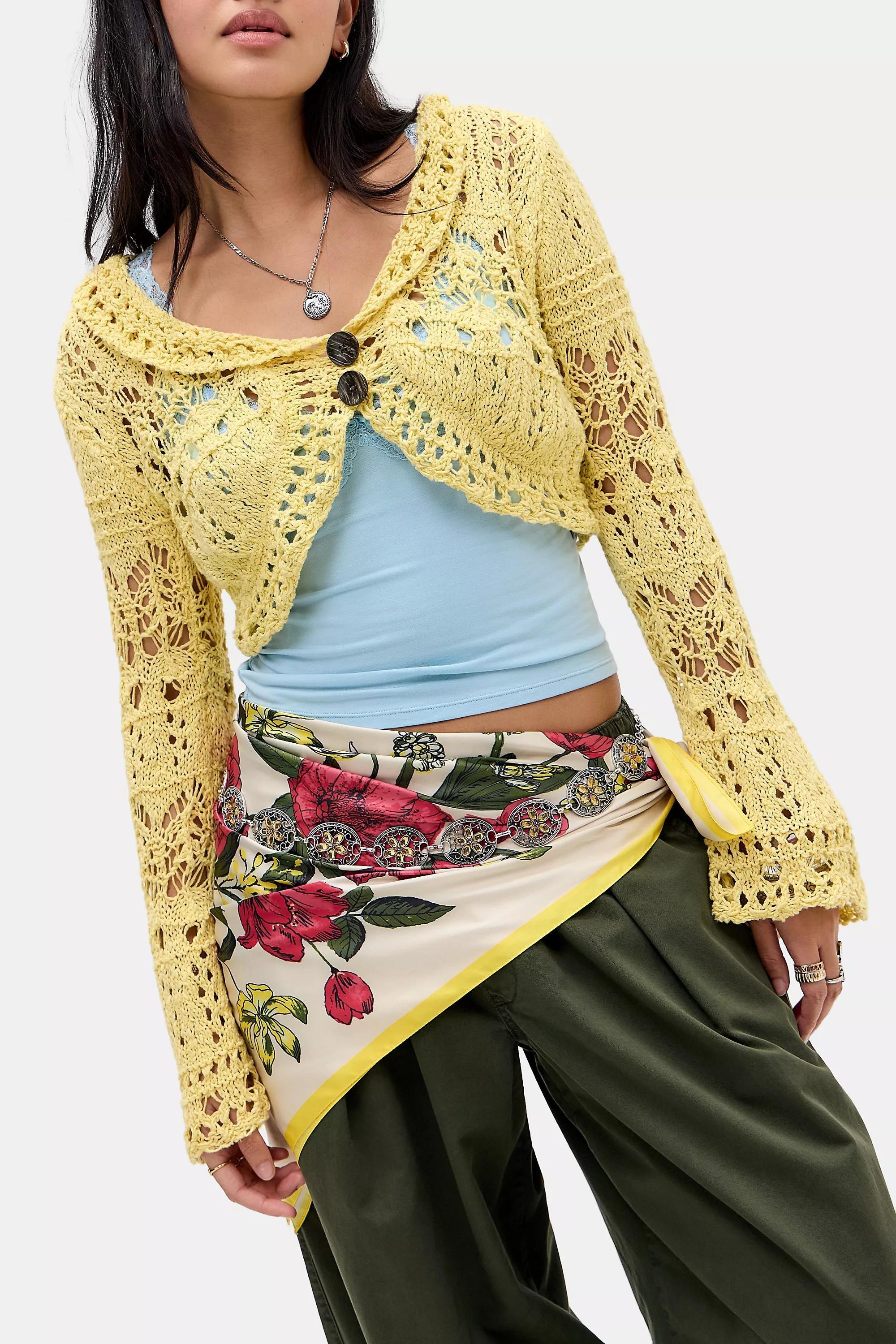 Cream Uo Silky Floral Scarf, CREME, large image number 2