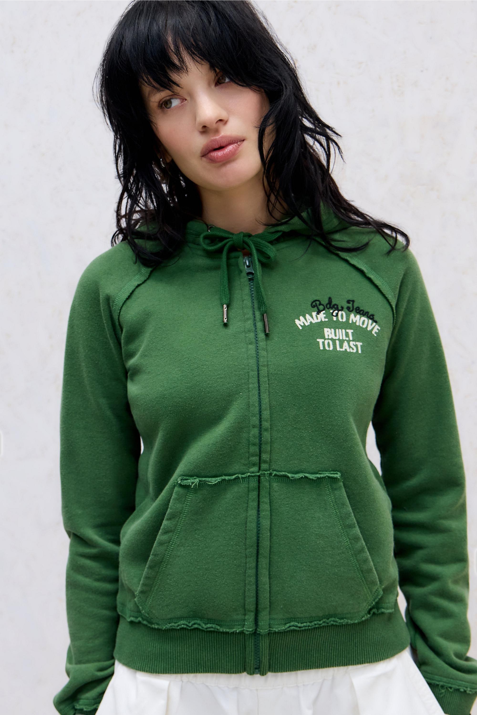 Green Bdg Green Kodie Zip-Through Hoodie, GRN, large image number 0