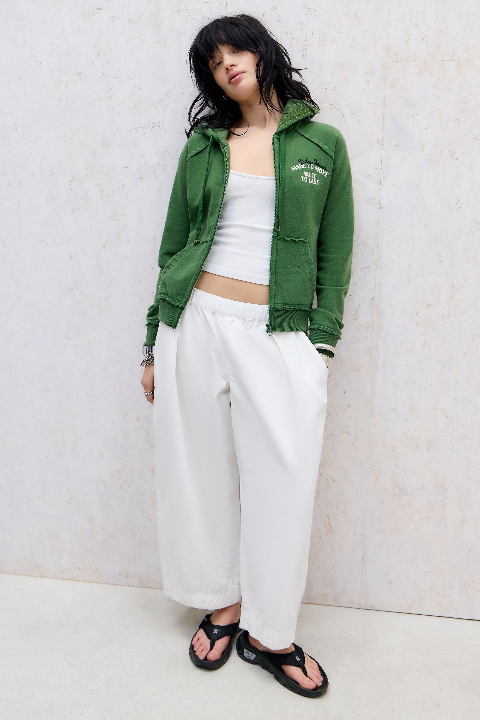 Green Bdg Green Kodie Zip-Through Hoodie, GRN, large image number 1