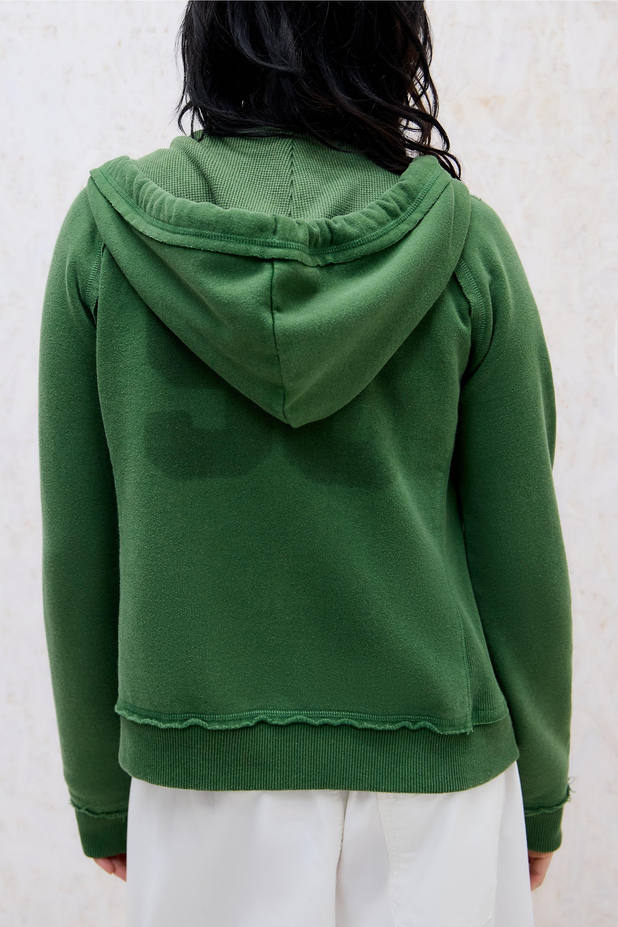 Green Bdg Green Kodie Zip-Through Hoodie, GRN, large image number 3