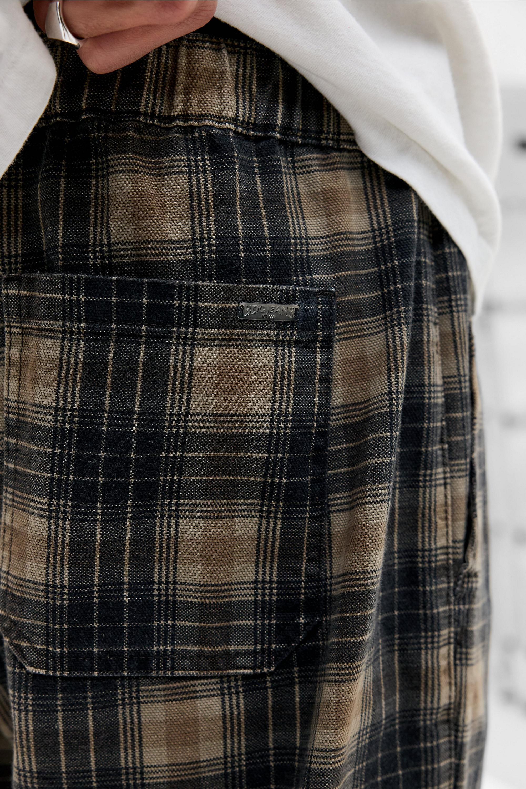 Brown Check Bobbi Cocoon Trousers, BRN, medium