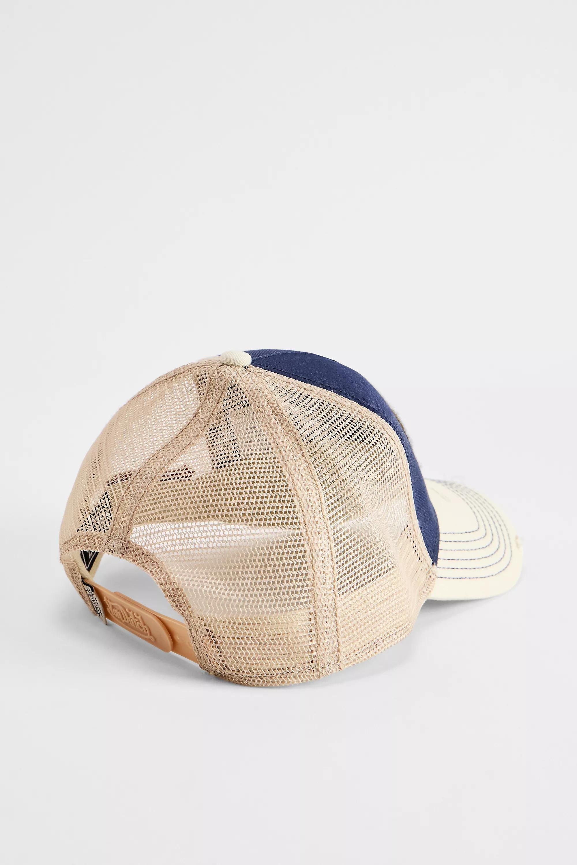 Navy Von Dutch Uo Exclusive Distressed Trucker Cap, NAVY, large image number 3