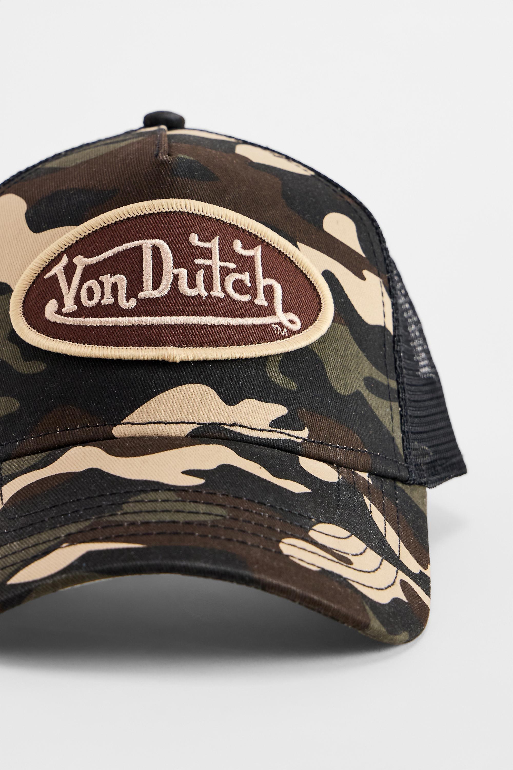 Green Von Dutch Camo Trucker Cap, GRN, large image number 2