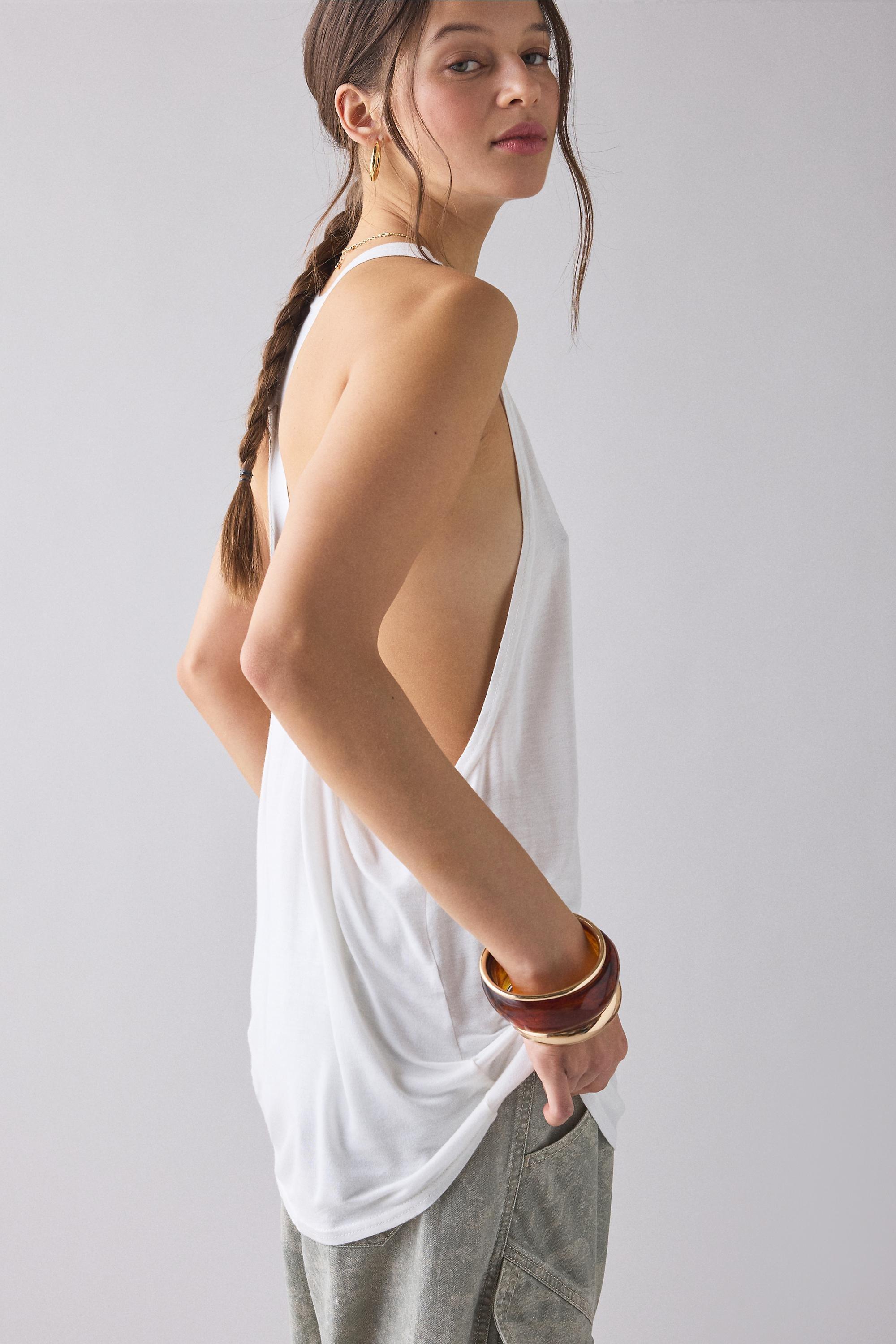 White Bdg Reese Bowery Tank Top, WHT, large image number 2