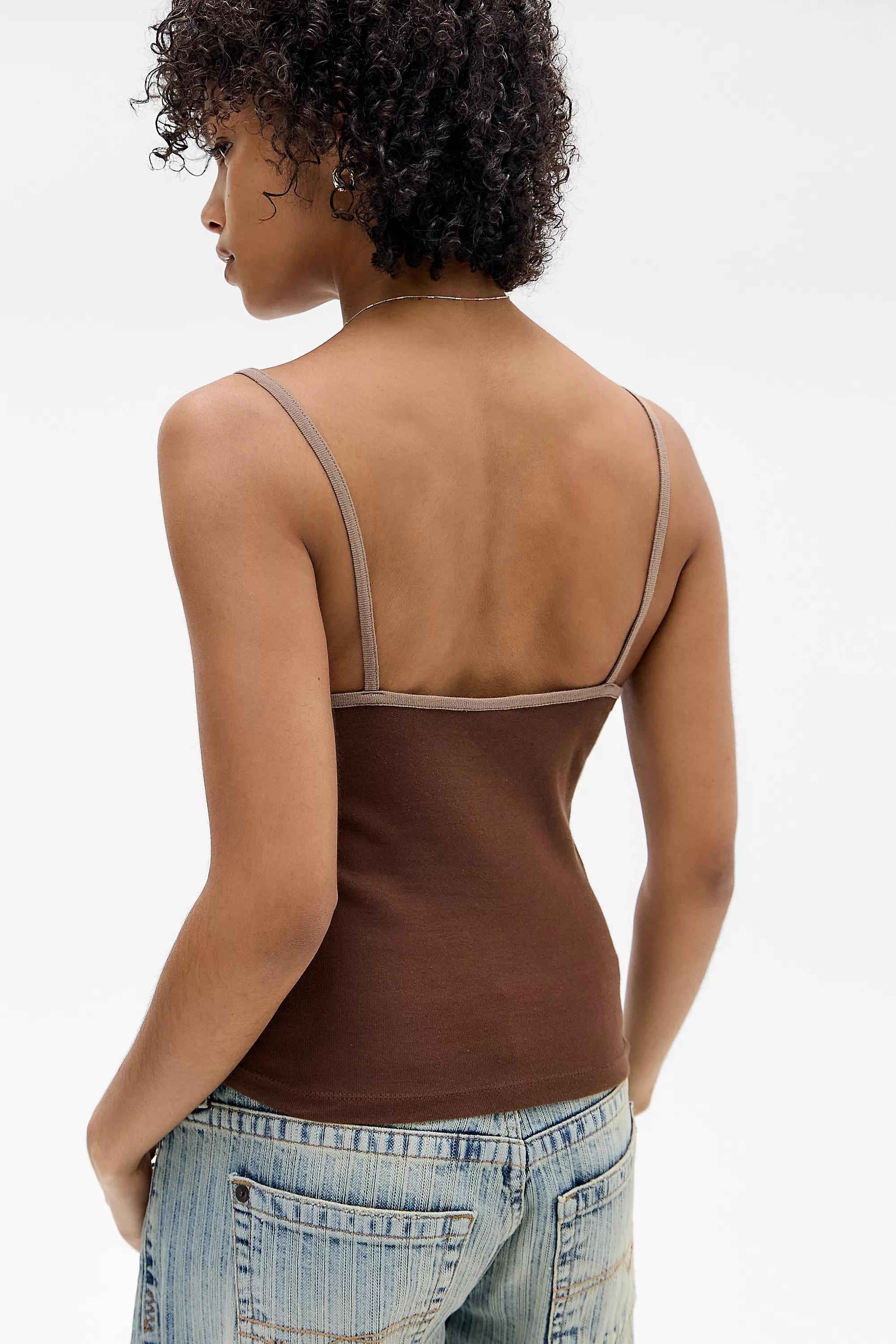 Brown Silence + Noise Chocolate Stamp Grunge Vest, CHOC, large image number 3