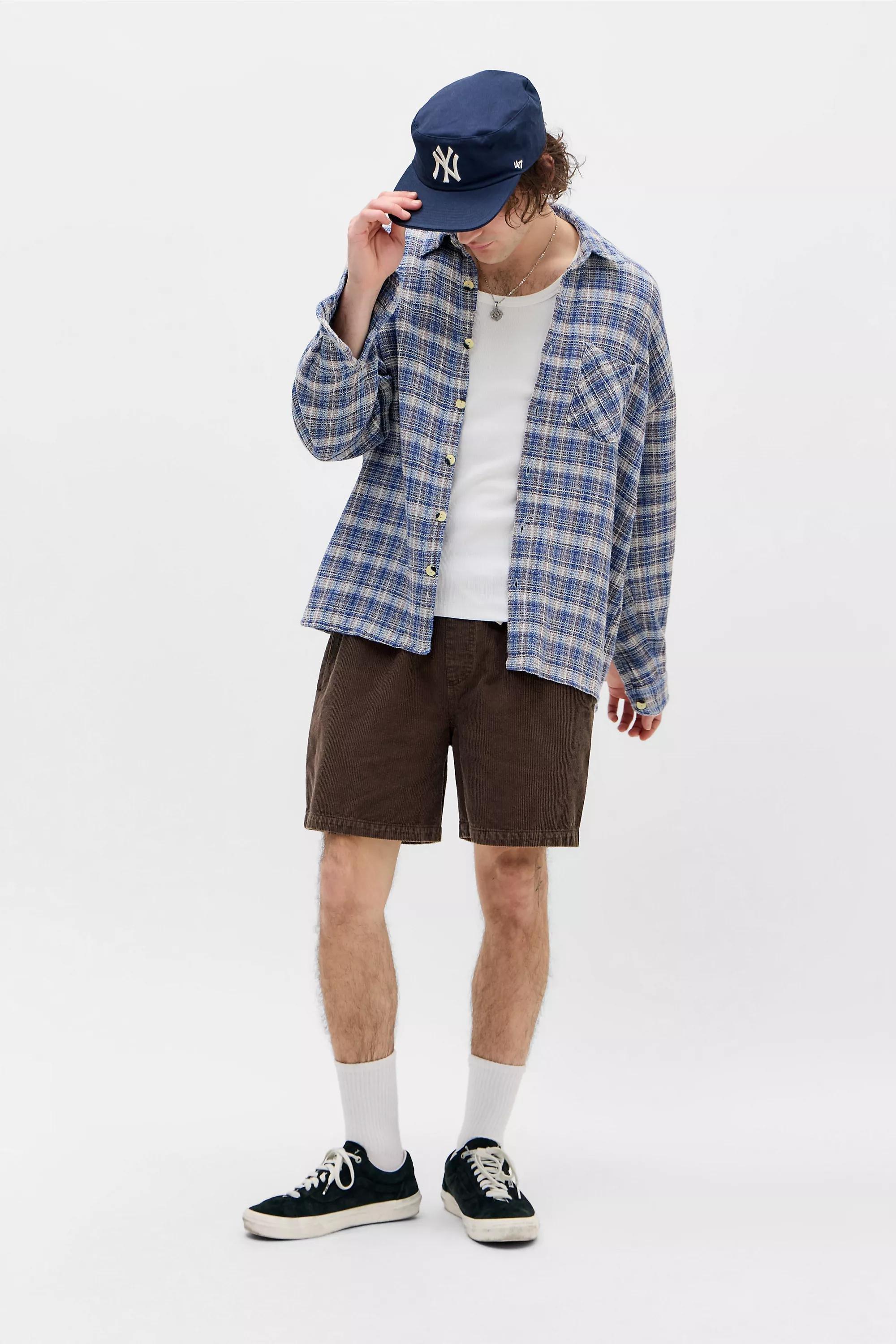 Brown Bdg Brown Corduroy Shorts, BRN, large image number 5